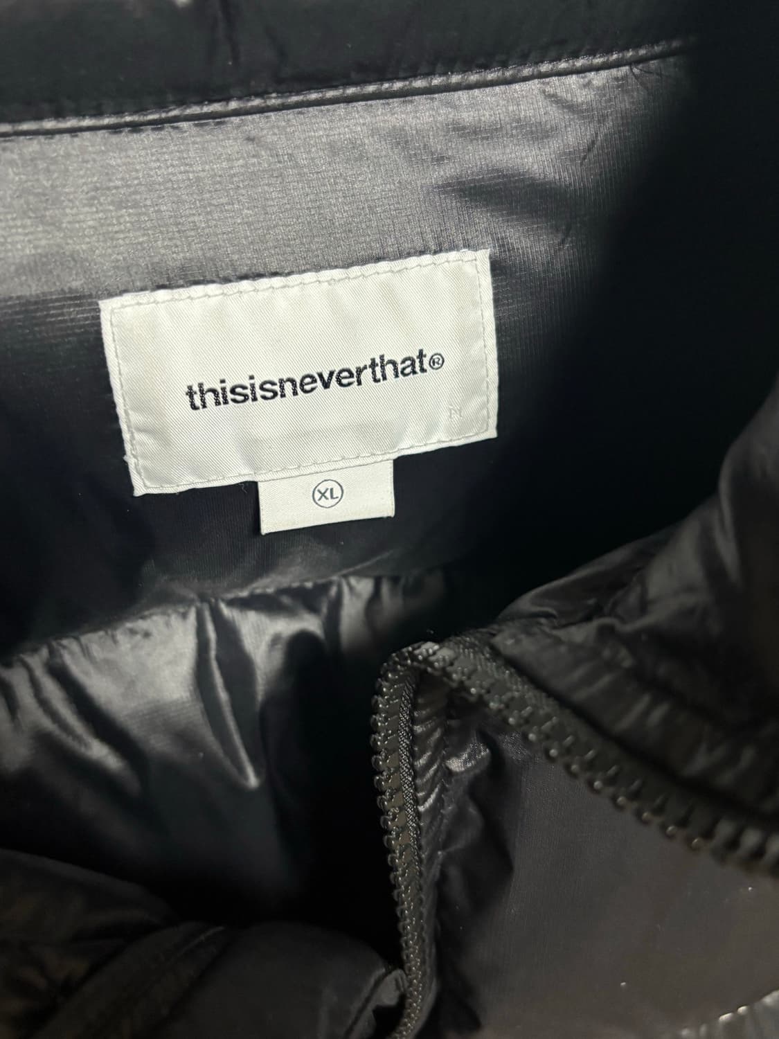 디스이즈네버댓 DSN 다운 푸퍼 자켓 블랙 XL 상품이미지5