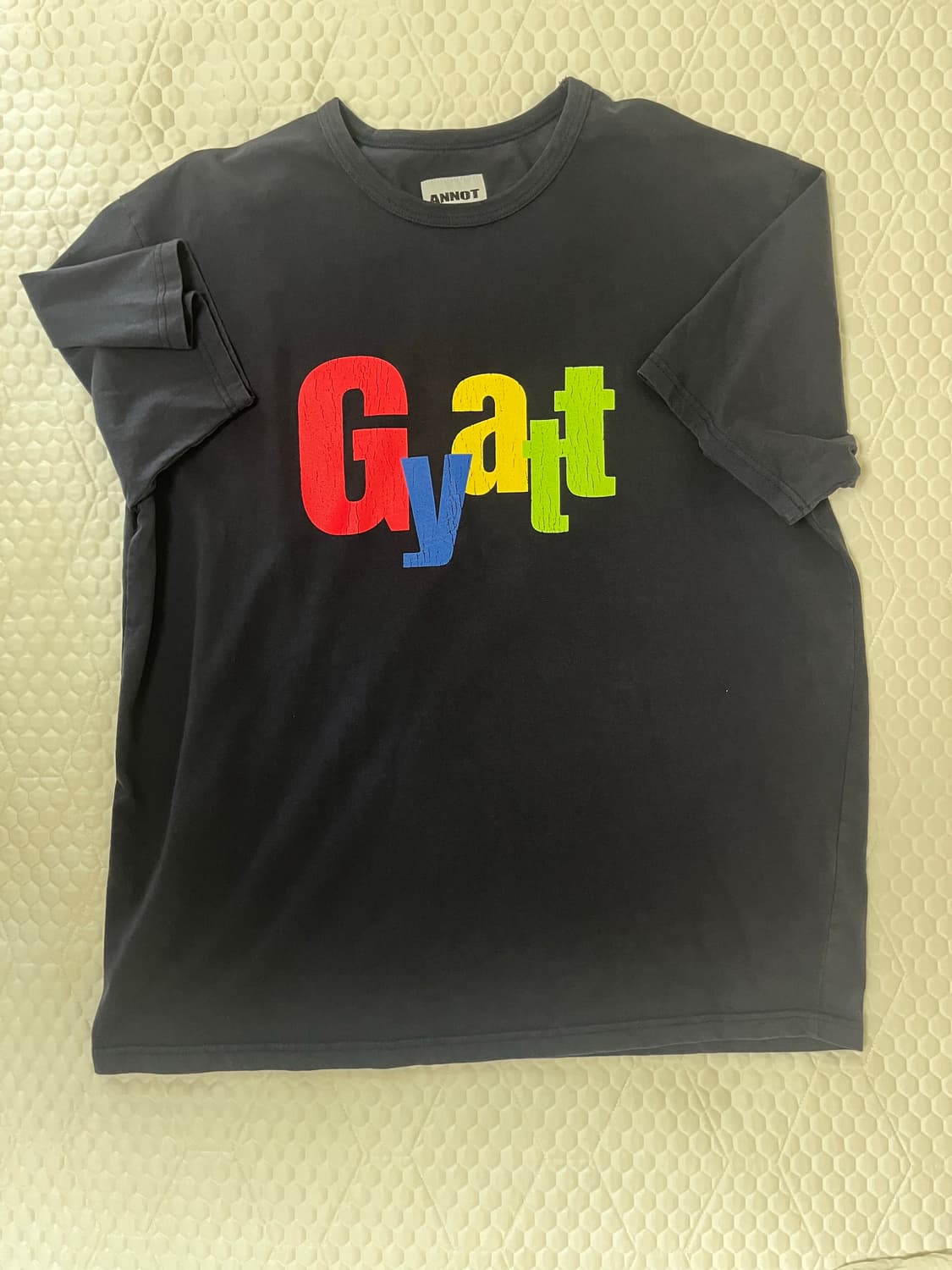 아노트 GYATT 워시드 티셔츠 네이비 상품이미지1