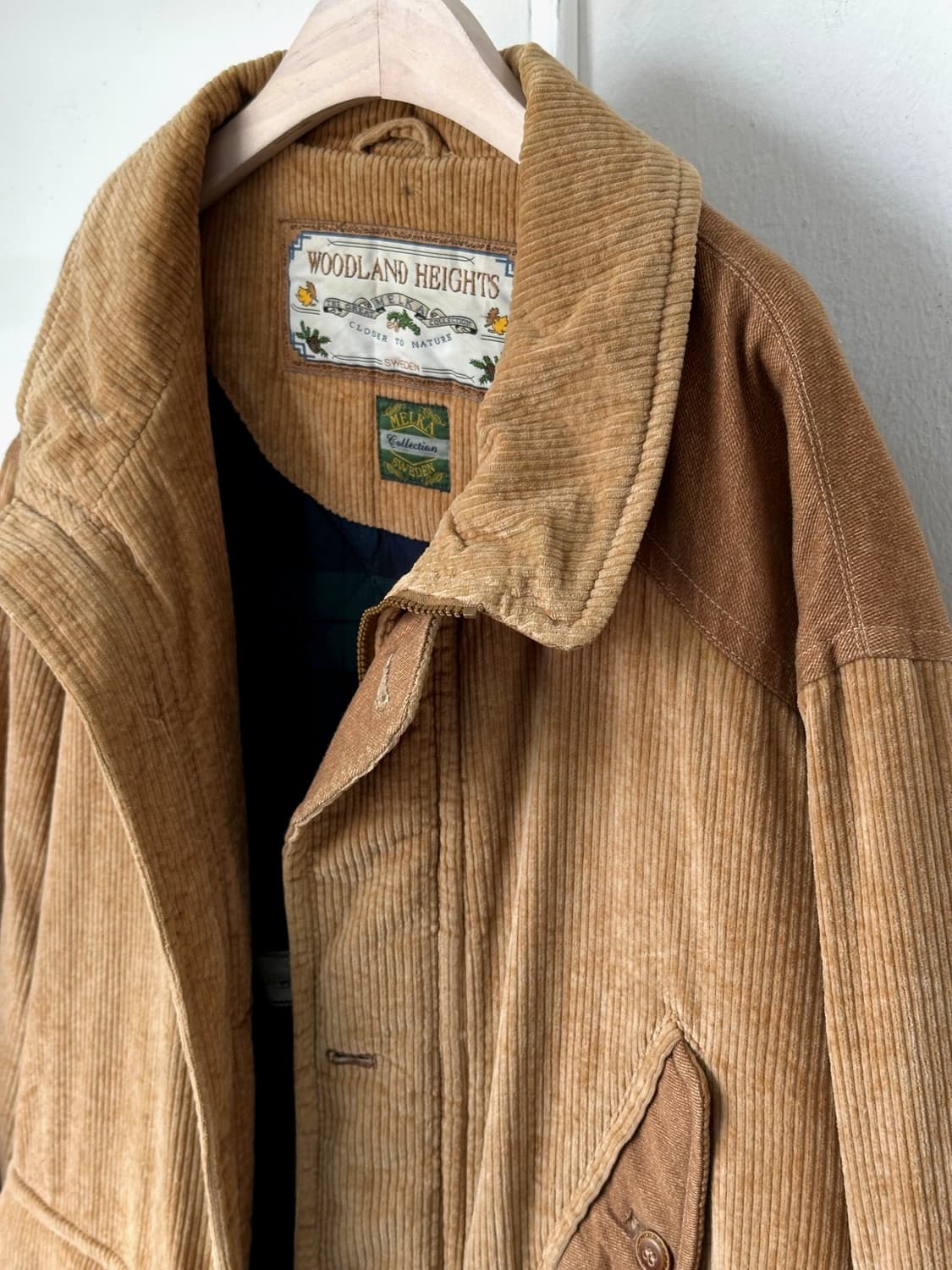 Cord fabric 2way collar utility mid coat 상품이미지10