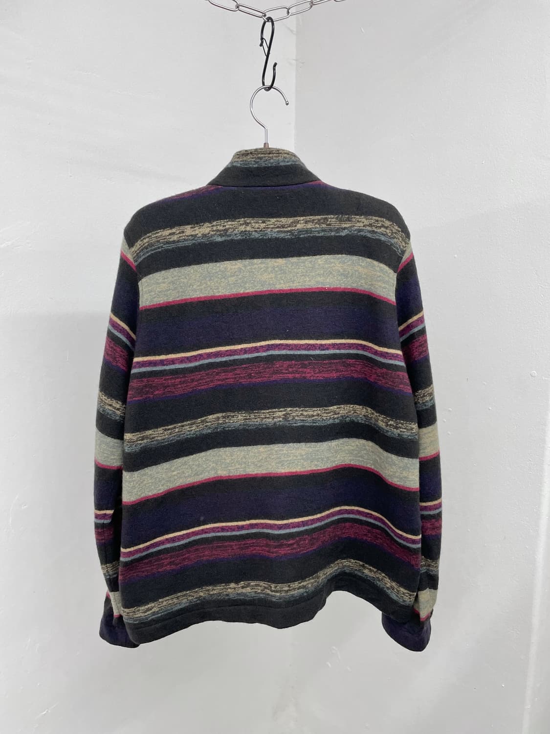 울100% 무지개떡 버튼 자켓  상품이미지6