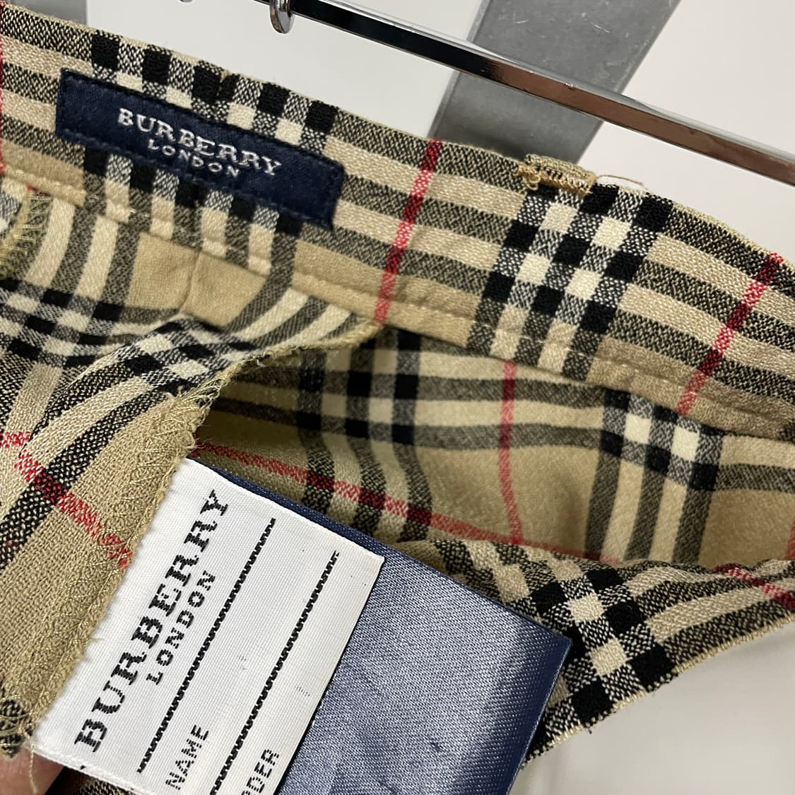 버버리 노바 베이지 팬츠 12(W) 상품이미지5