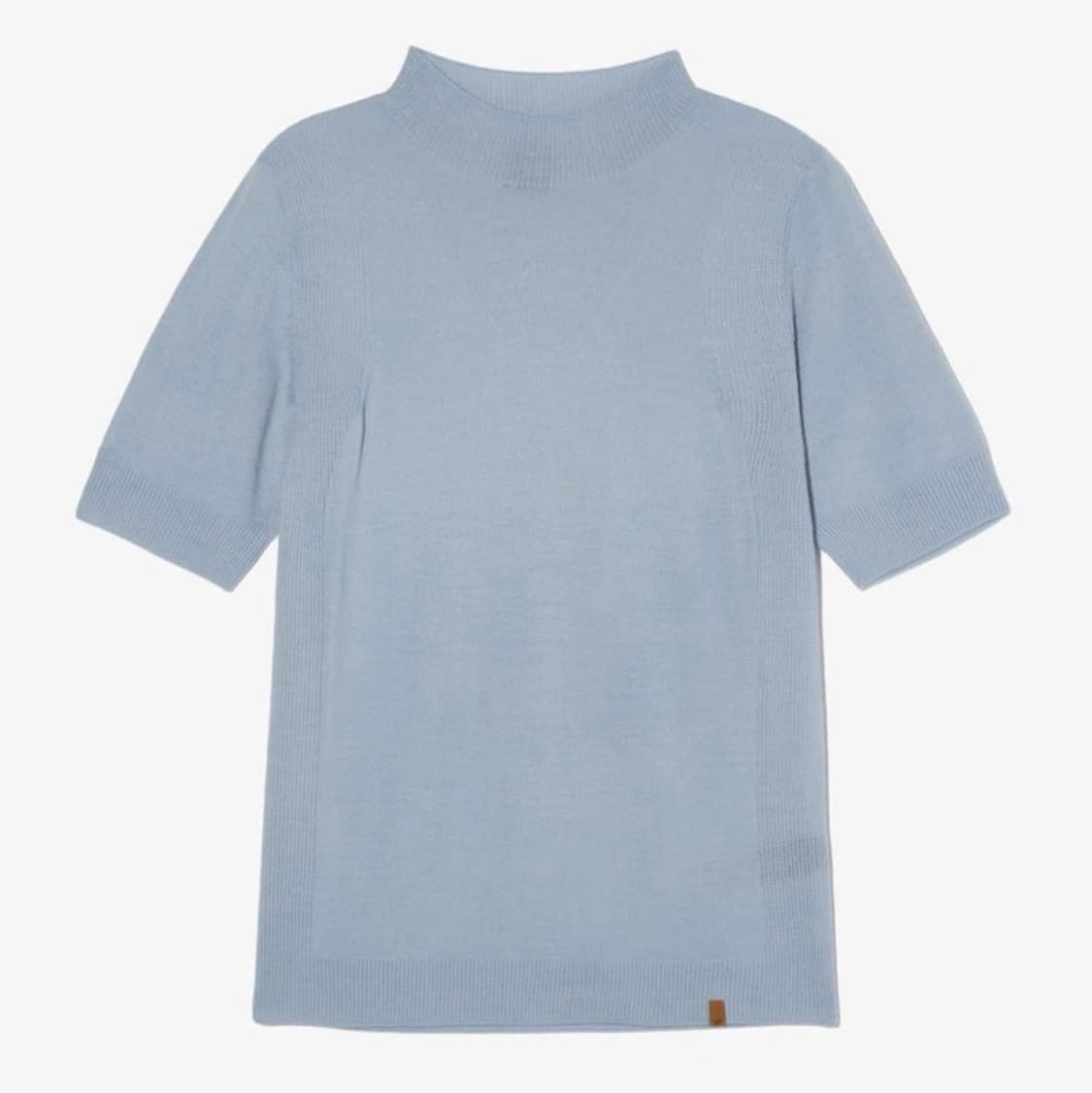 노스페이스 코지 울 반팔 터틀넥 니트 라이트 블루 상품이미지2