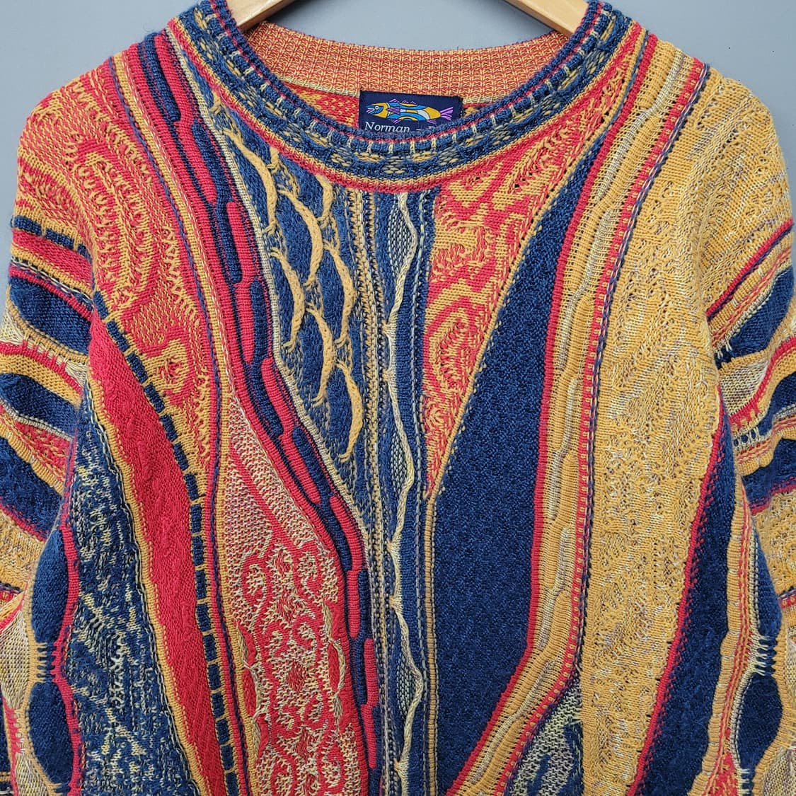 Norman - Dane 쿠지패턴 케이블 니트 상품이미지3