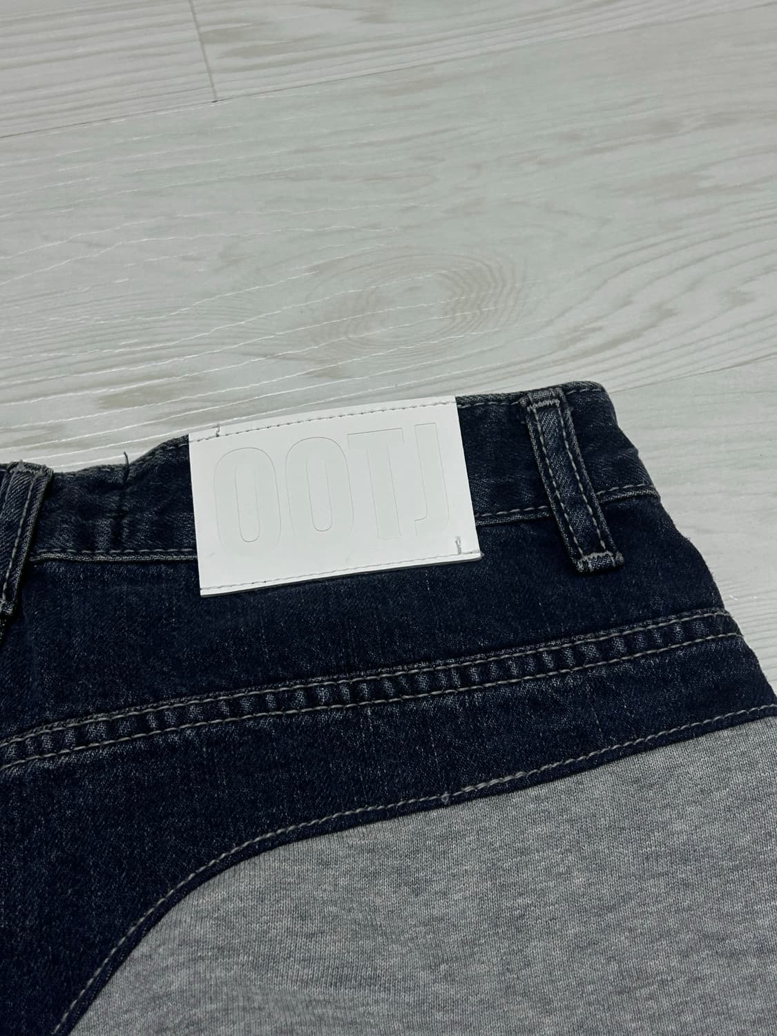 sunnydaynice 하프 데님 트레이닝팬츠 상품이미지2