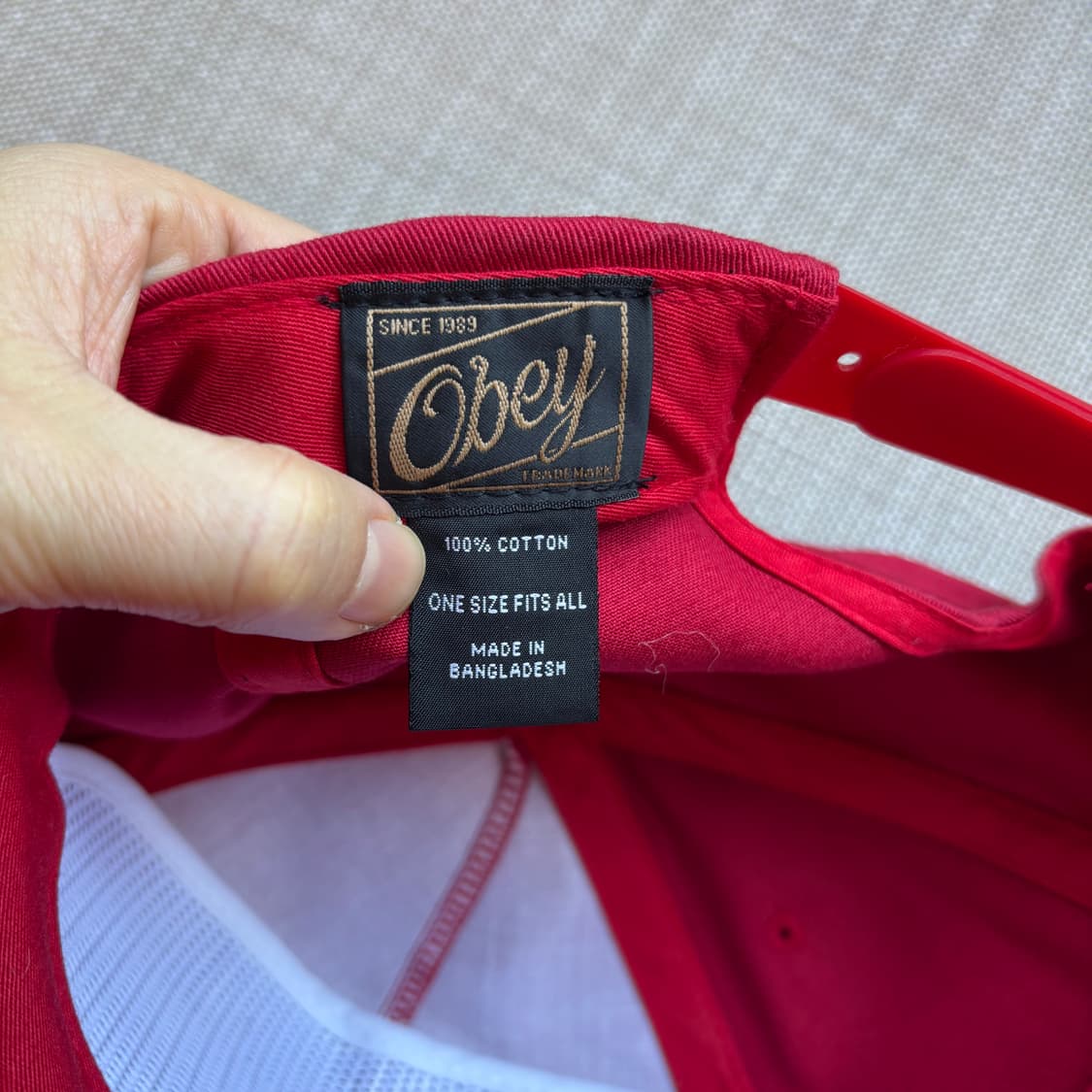 Obey 레드 캡, 사이즈 ONE SIZE 남여공용 상품이미지9