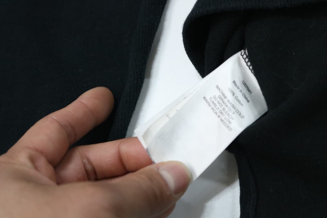 폴로 랄프로렌 블랙 코튼 반집업 니트 스웨터 (XS) 상품이미지10