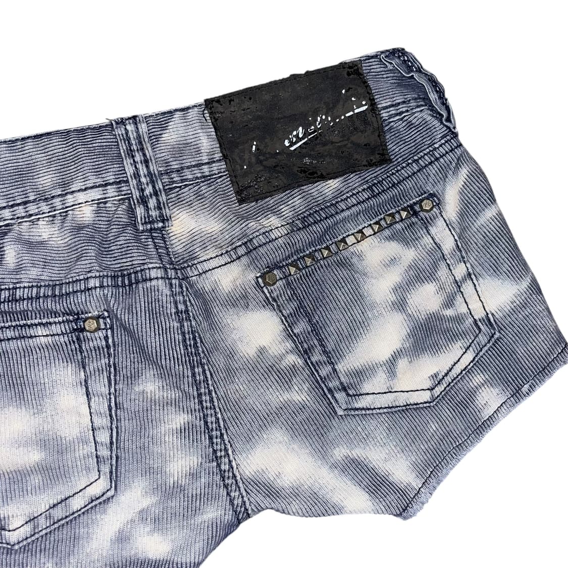 HEAVEN and EARTH 헤븐앤얼스 스트라이프 스터드 숏팬츠 갸루 상품이미지4