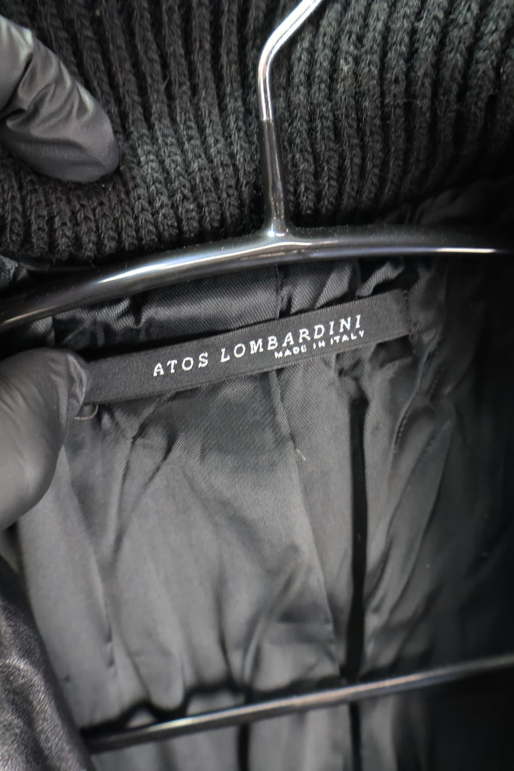 Atos Lombardini Black Rabbit Fur Jackets 상품이미지6