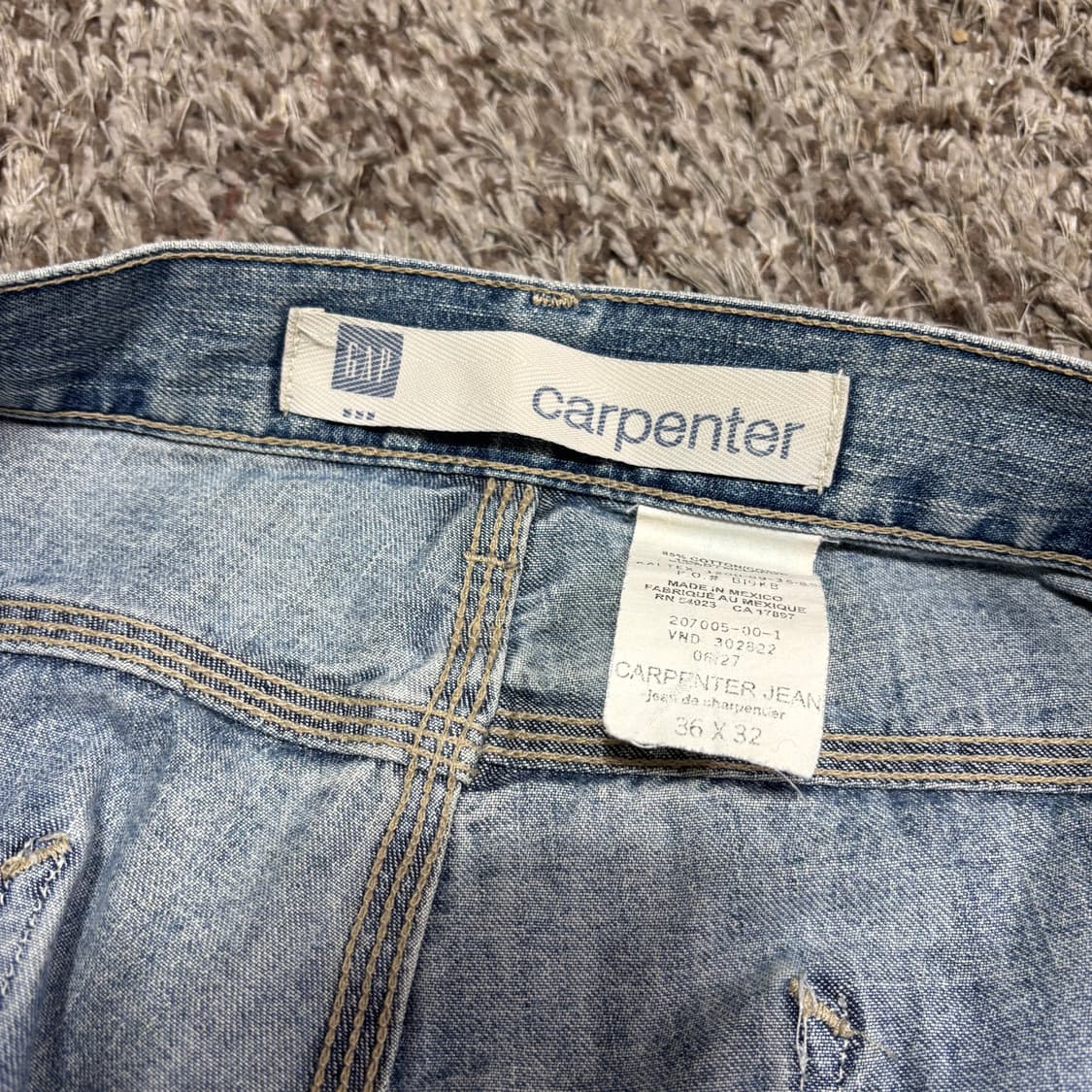 36 GAP 연청 카펜터 데님팬츠 상품이미지4