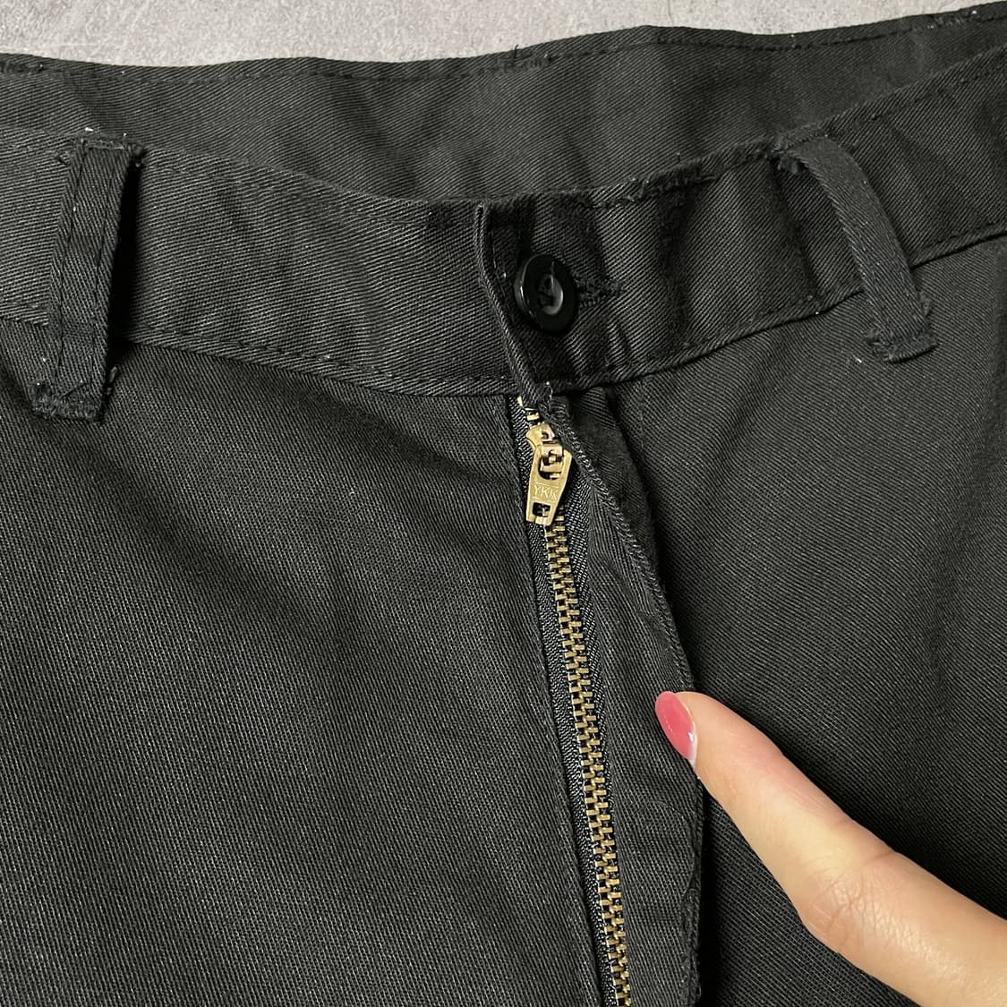 DICKIES 디키즈 빈티지 블랙 더블니 워크 팬츠 A01095 상품이미지3