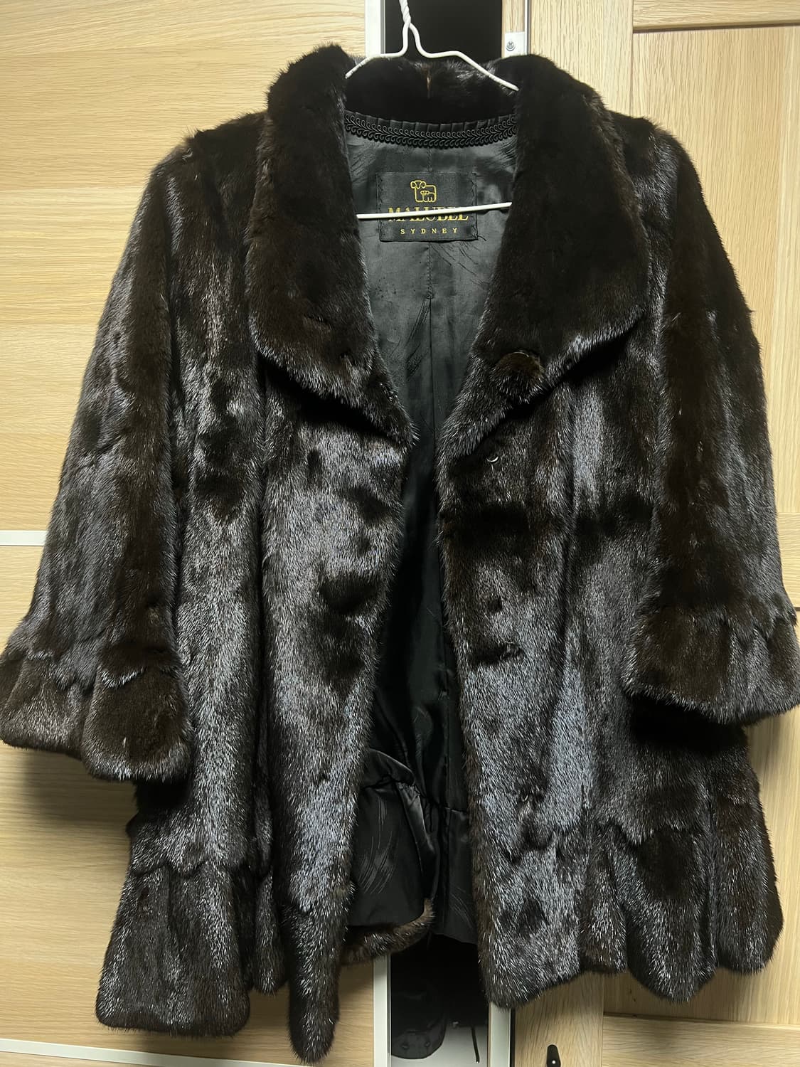 Malubel Sydney 밍크 코트 블랙 S 55 상품이미지4