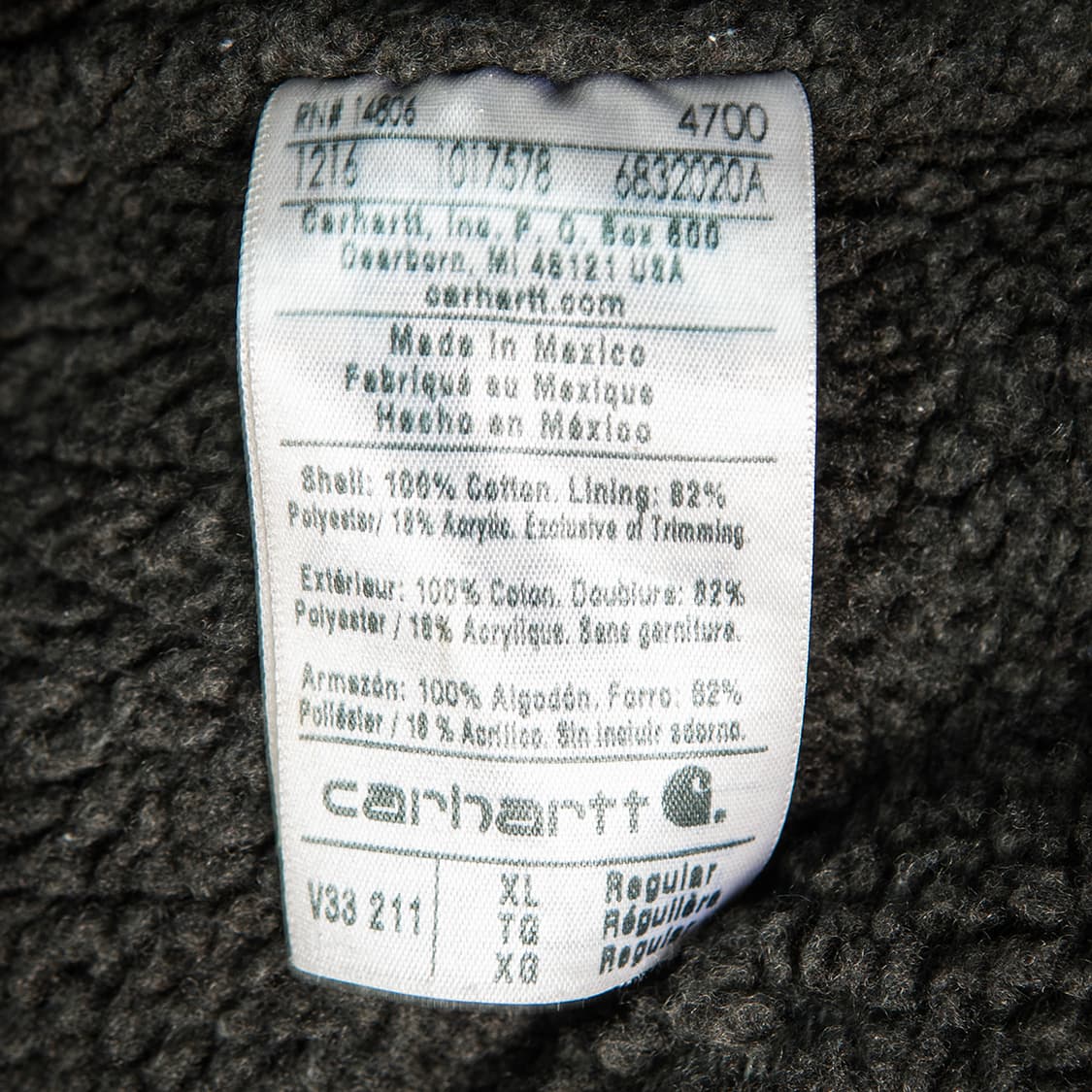 [XL] 칼하트 V33 샌드스톤 쉐르파 라이닝 모크넥 베스트 브라운  상품이미지7