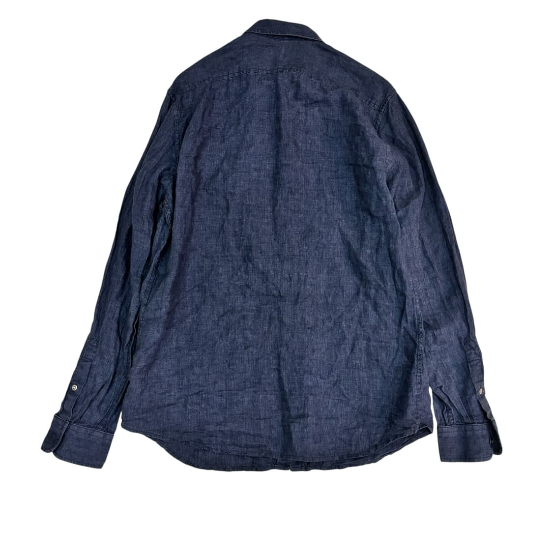 디젤 네이비 린넨 셔츠 상품이미지5