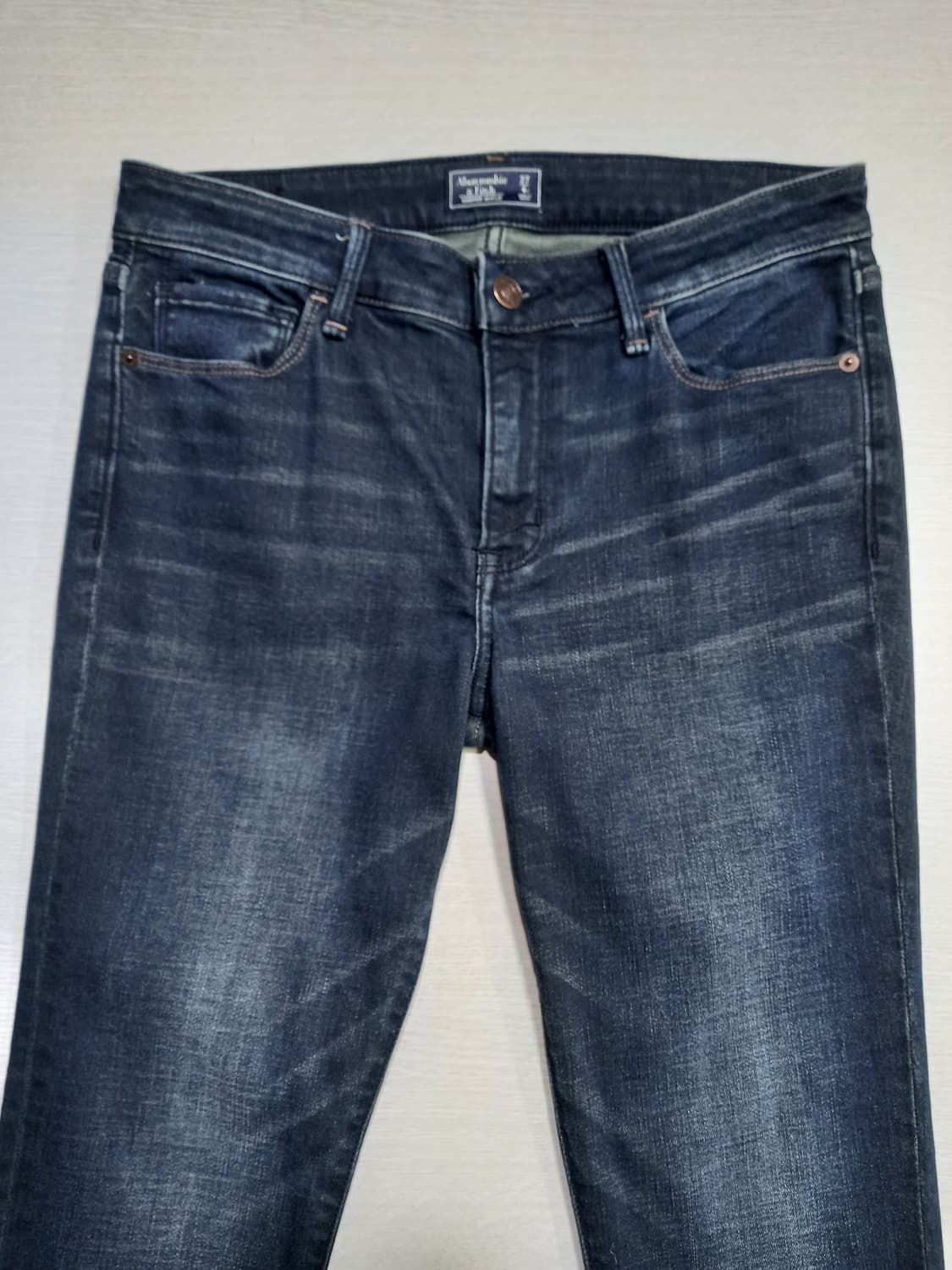 27 Abercrombie 워싱 스판스키니 진청 27-602 상품이미지3