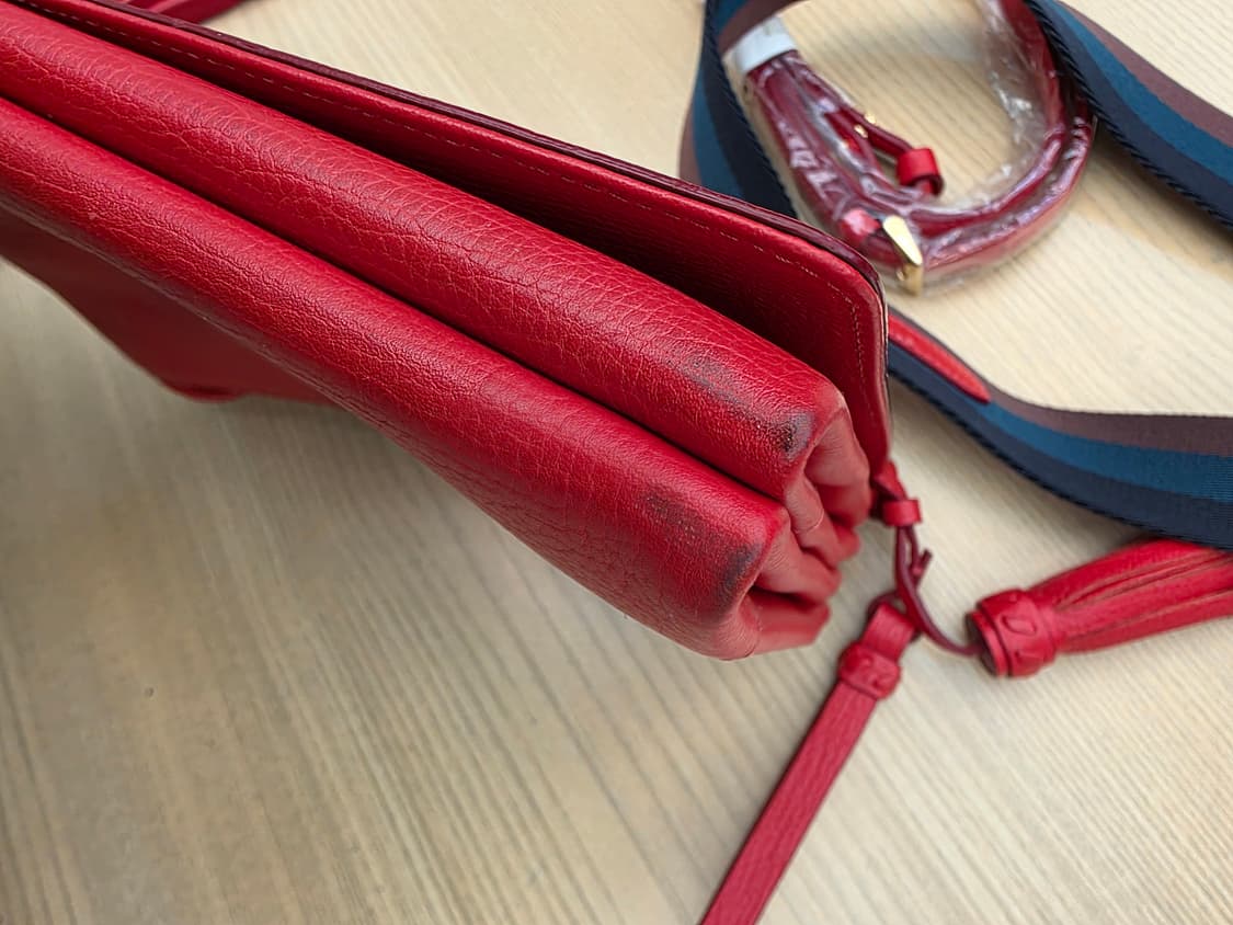 닥스 DAKS 런던 테슬 크로스백 레드 상품이미지8