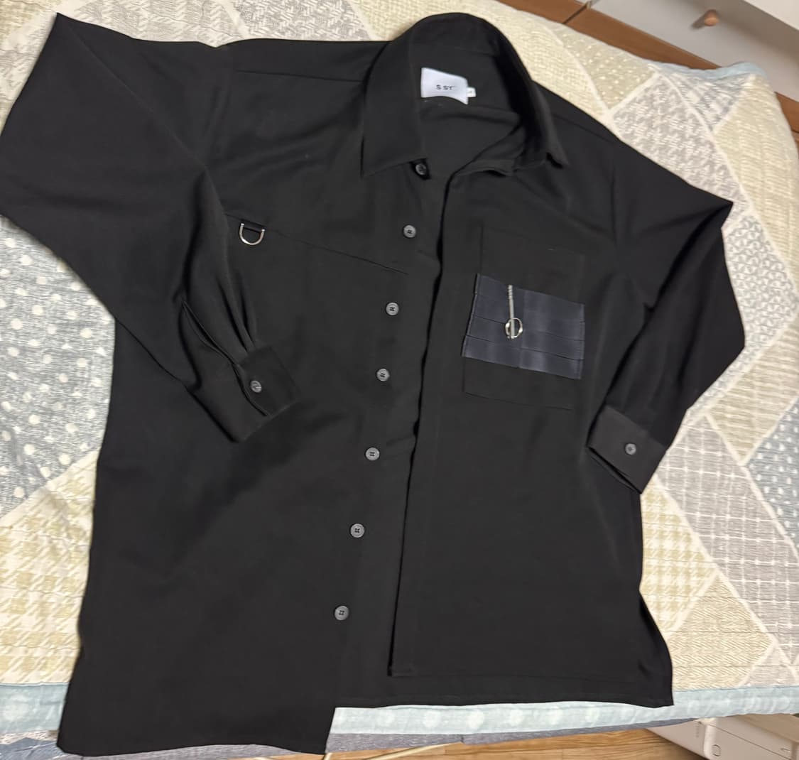 <거의 새것> [L] 에스에스와이 오버핏 셔츠 (블랙) 상품이미지3