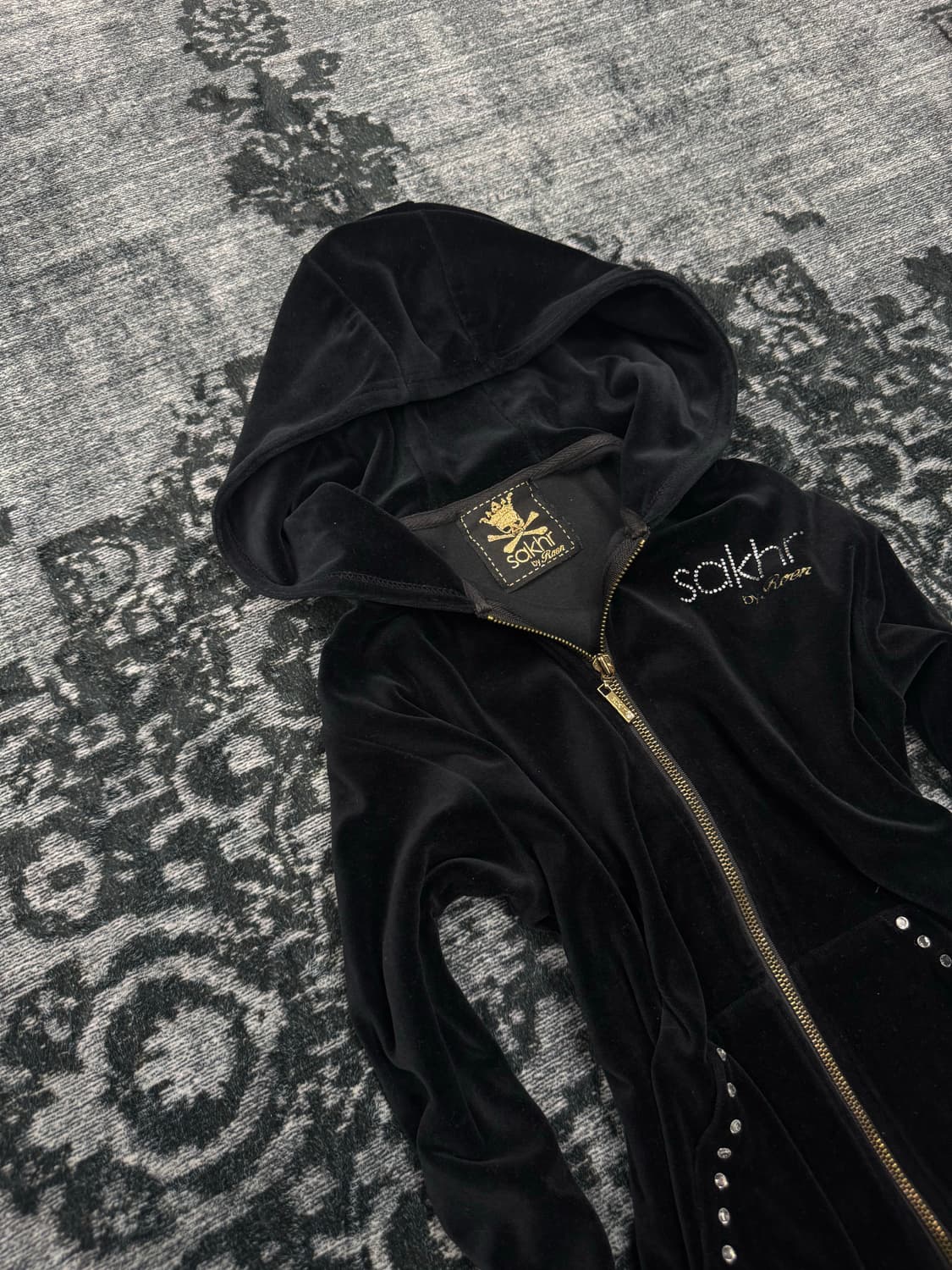 Sakhr by roen velour training set up 상품이미지4