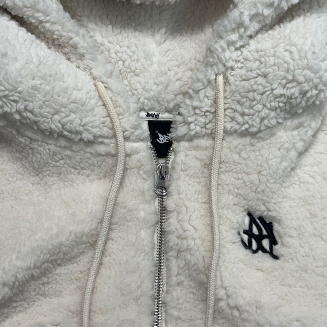 베리드 양털 크롭집업 아이보리 150 상품이미지2