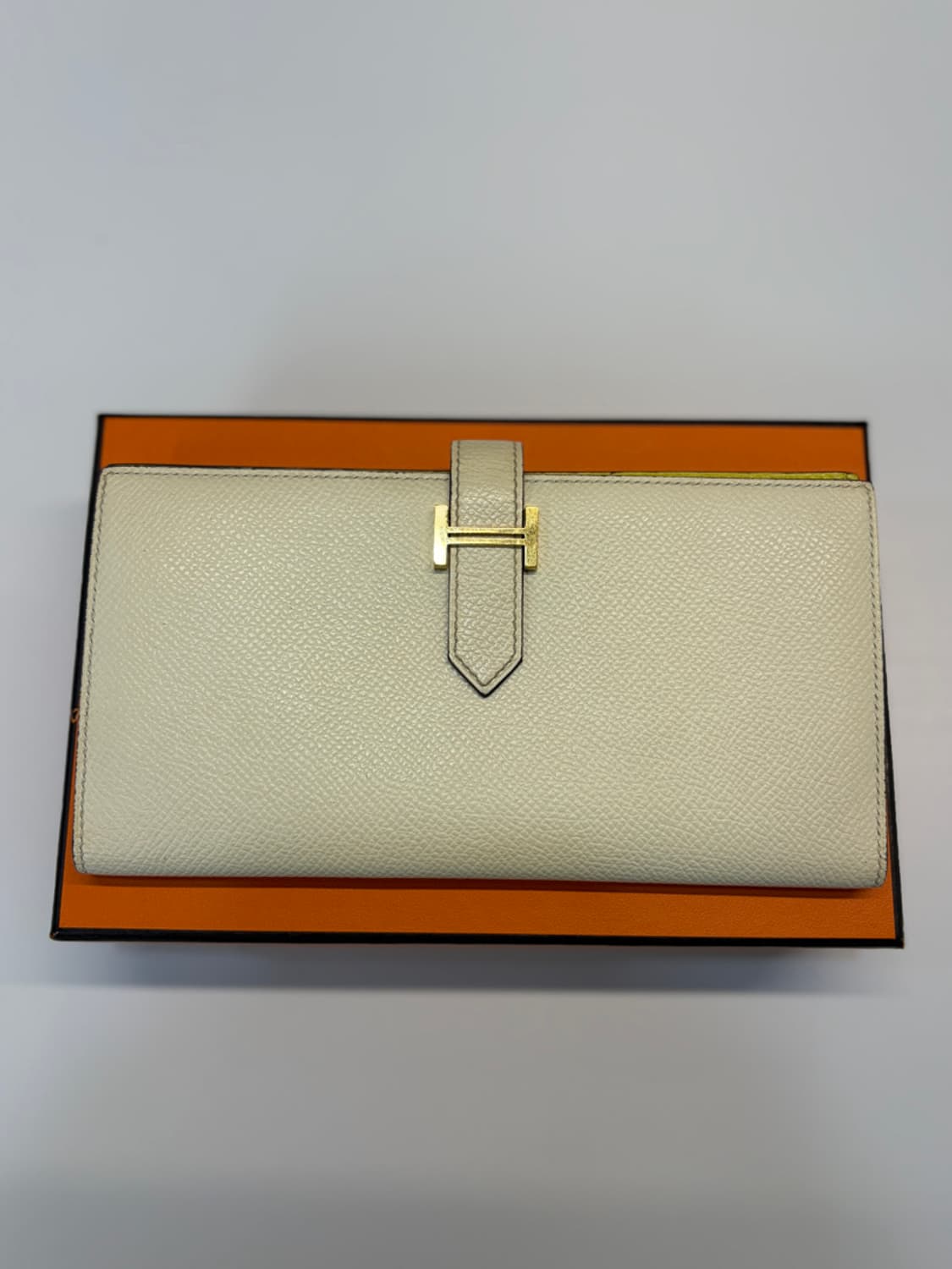 에르메스 베안 라임 장지갑 금장 H (엡송) 풀구성품 상품이미지1