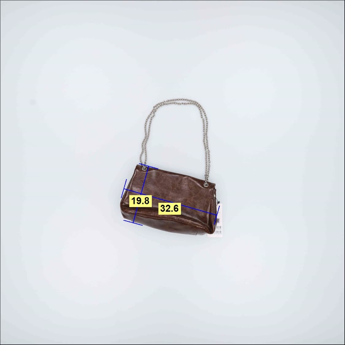 F 새상품 랩 주름 체인백 0402H1 상품이미지5