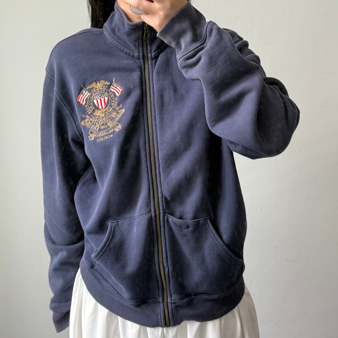 [L] 폴로진스 네이비 집업 상품이미지2