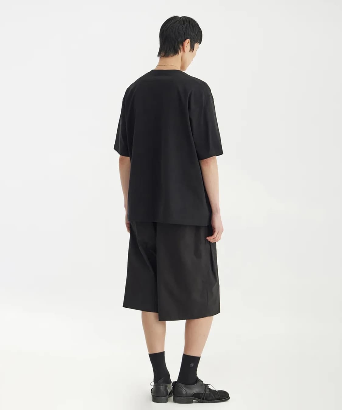 유스 로고 반팔 티셔츠 블랙 상품이미지2