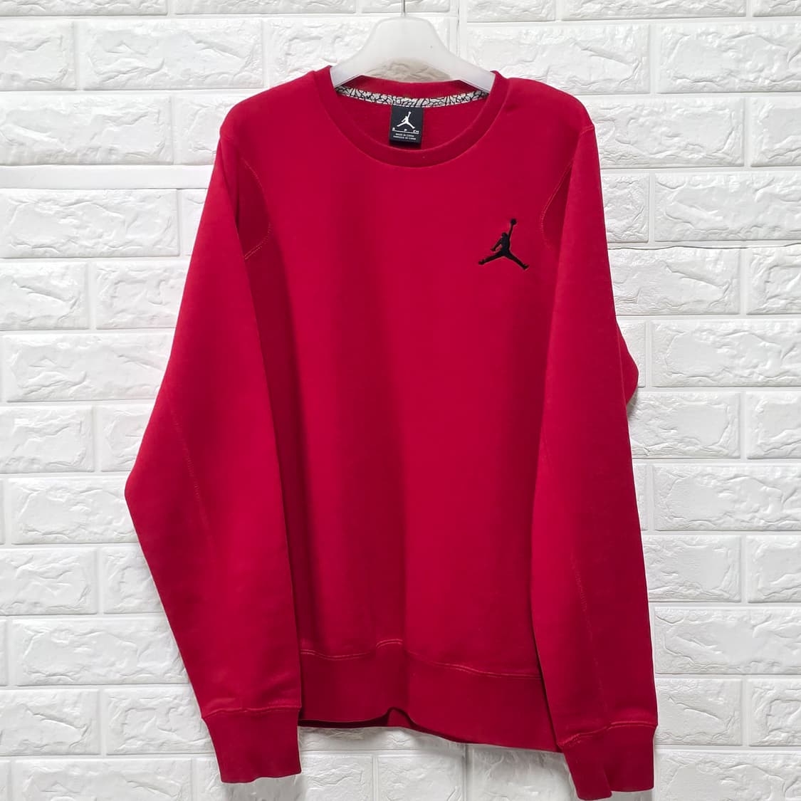 택포_ 나이키 조던 레드 점프맨 맨투맨 S 상품이미지1