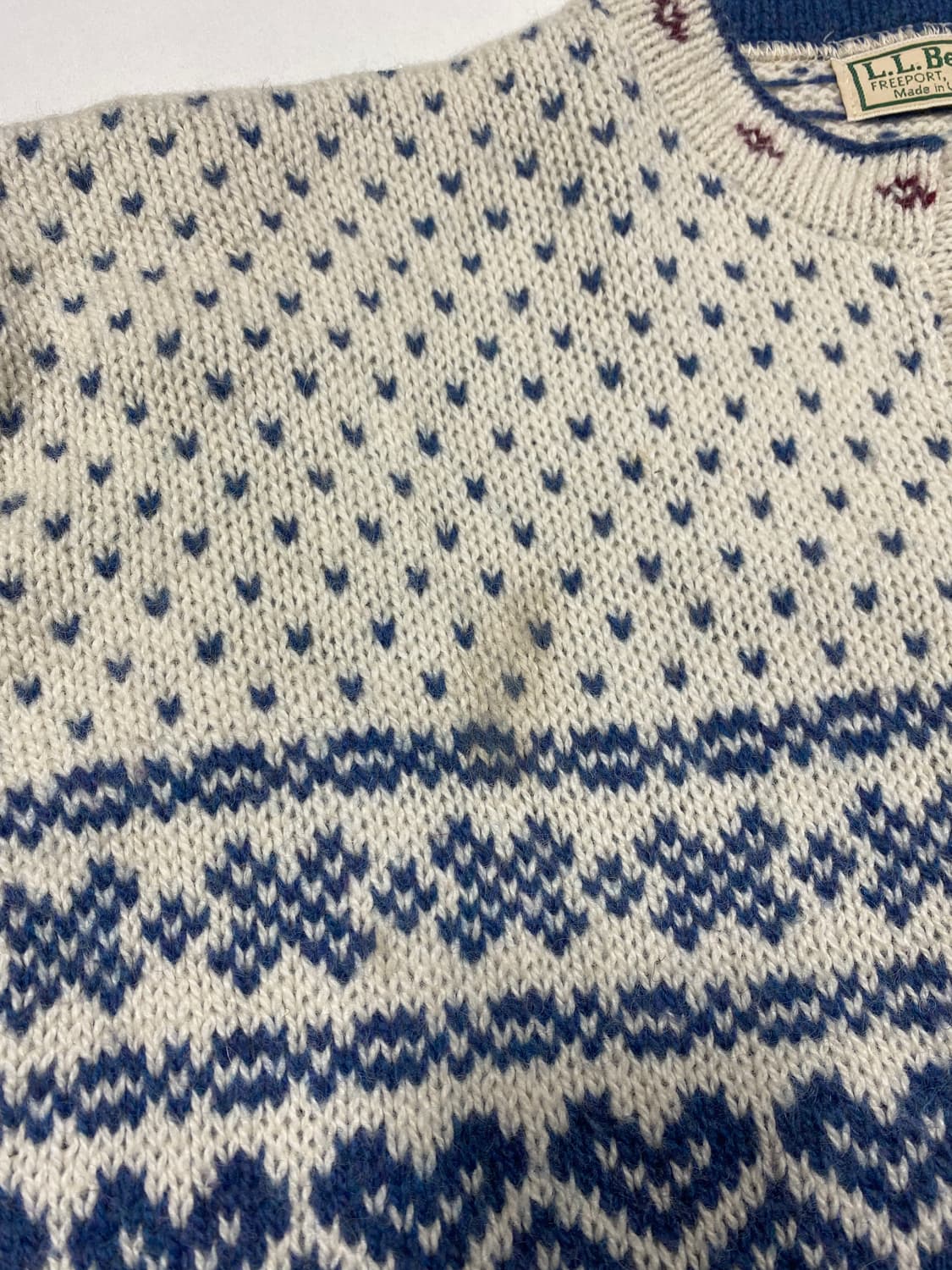 빈티지 L.L.Bean 화이트 노르딕 가디건 상품이미지9