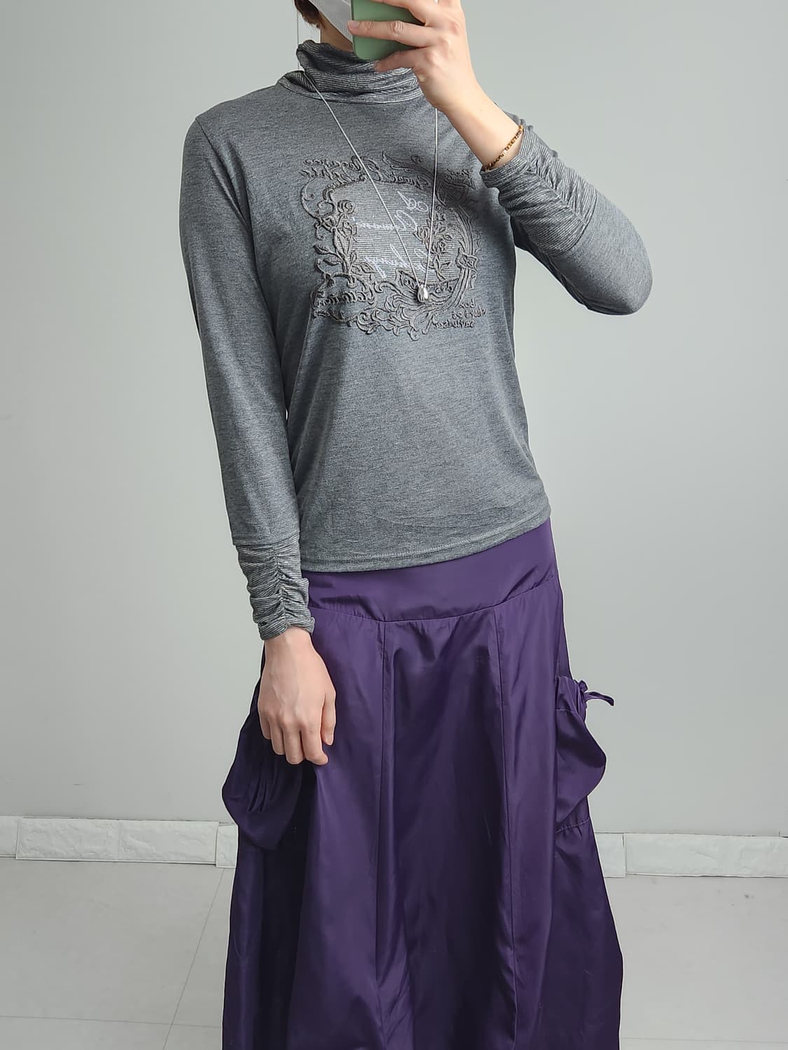 (KOOS)셔링 롱 슬리브  상품이미지2