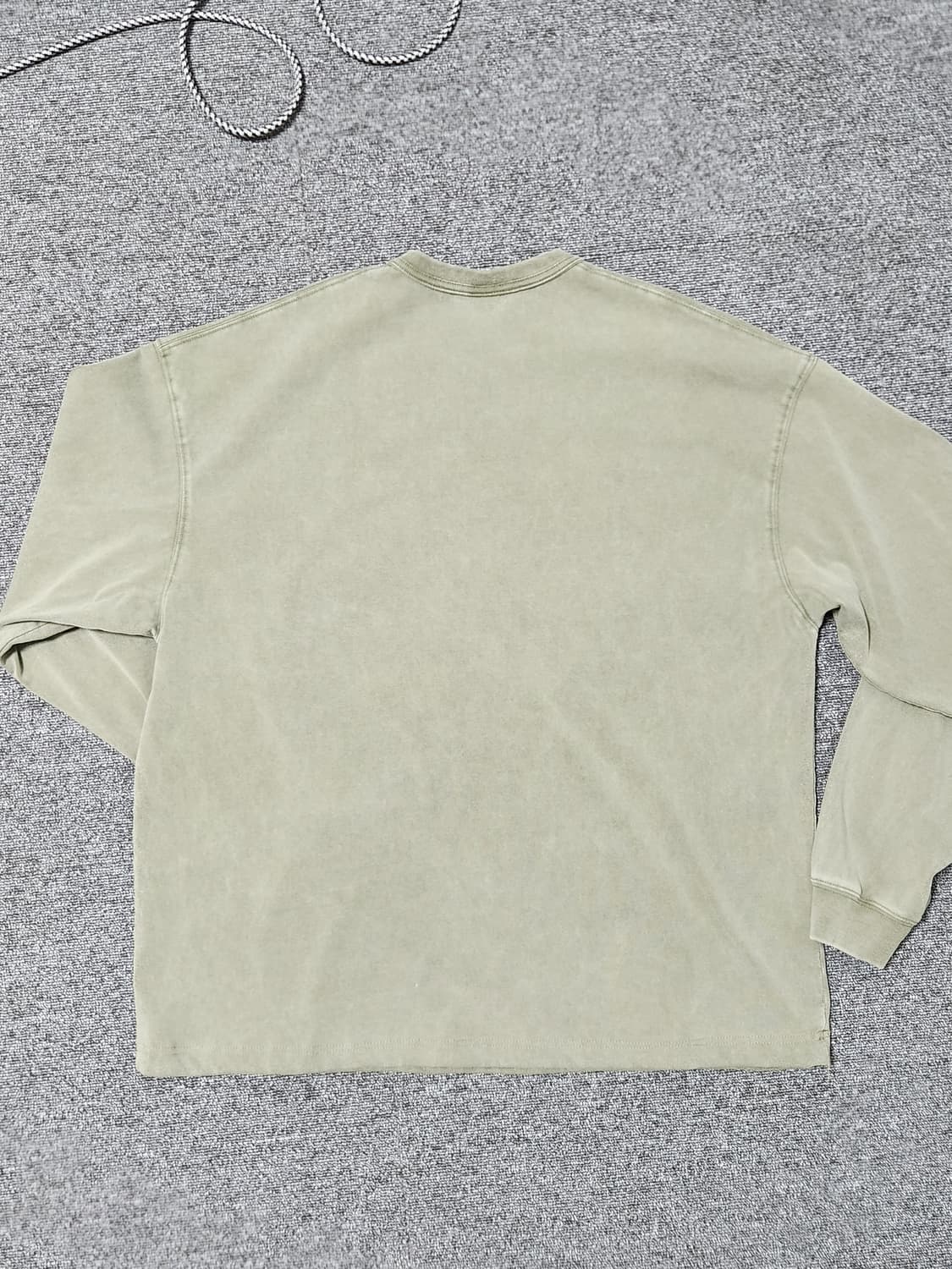 아웃스탠딩 빈티지 워싱 롱슬리브 올리브 상품이미지3
