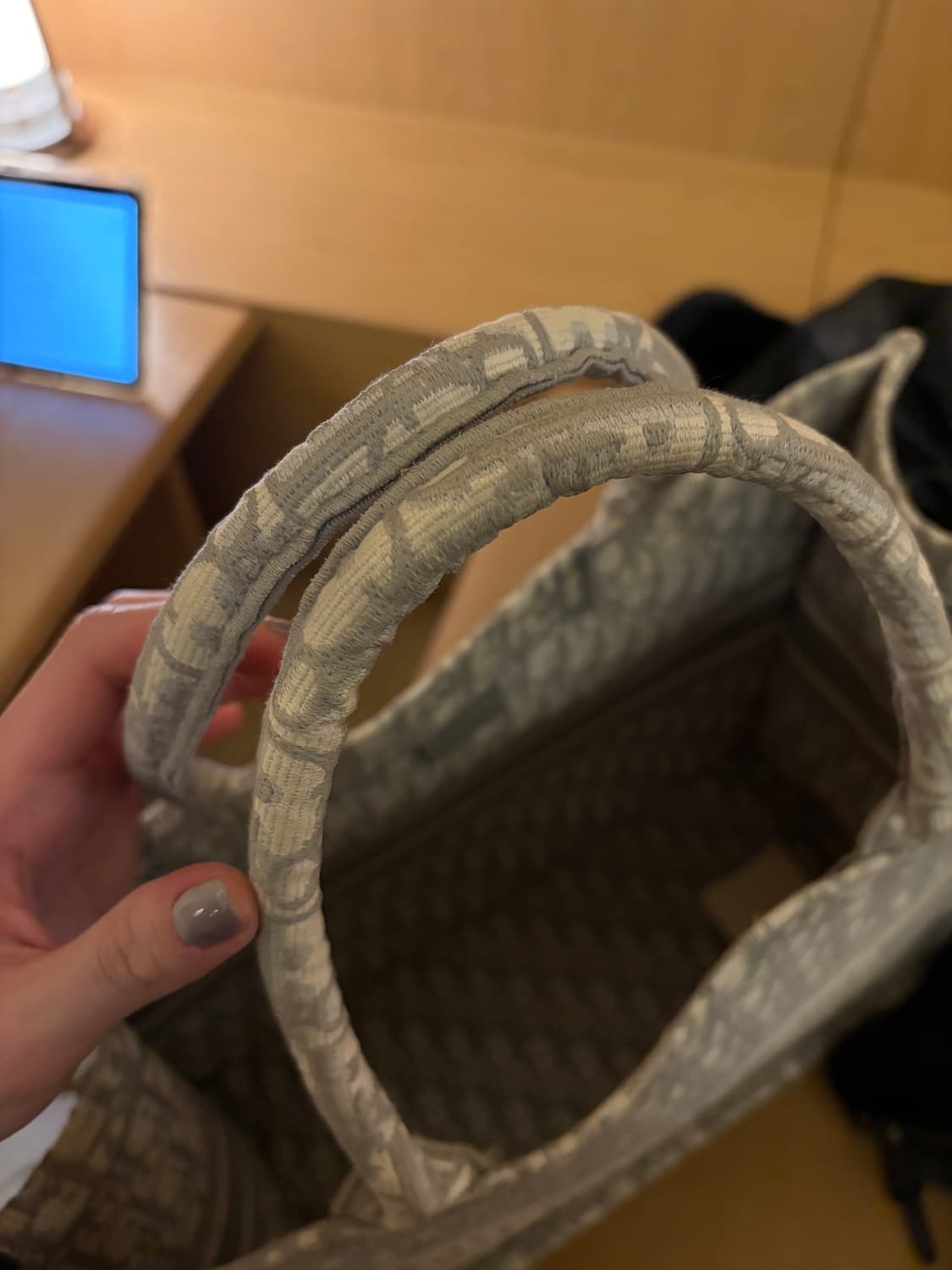 디올 오블리크 북토트백 라지 [번x케어 인증] 상품이미지4