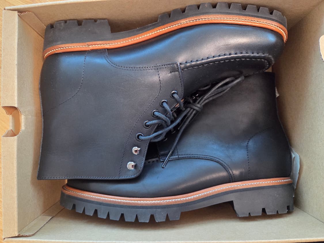 (미착용) 컬러콜라 카프스킨 블랙 부츠 260사이즈 상품이미지5