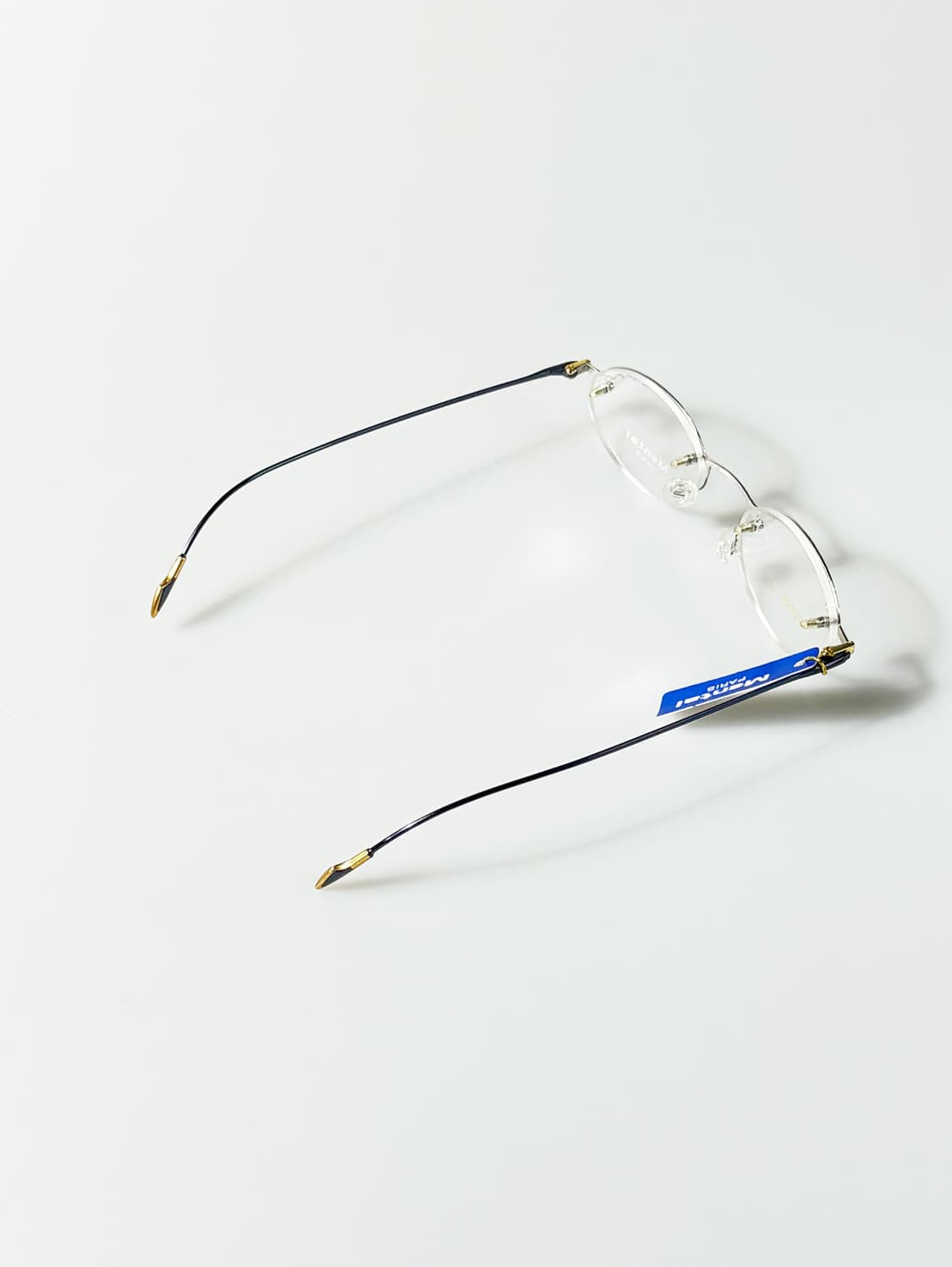 90s MENTAL PARIS 티타늄 무테 라운드 빈티지 안경 상품이미지4