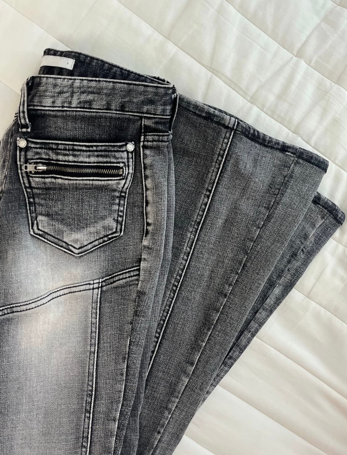 보헤미안서울 프론트 포켓 부츠컷 데님 팬츠 S 상품이미지4