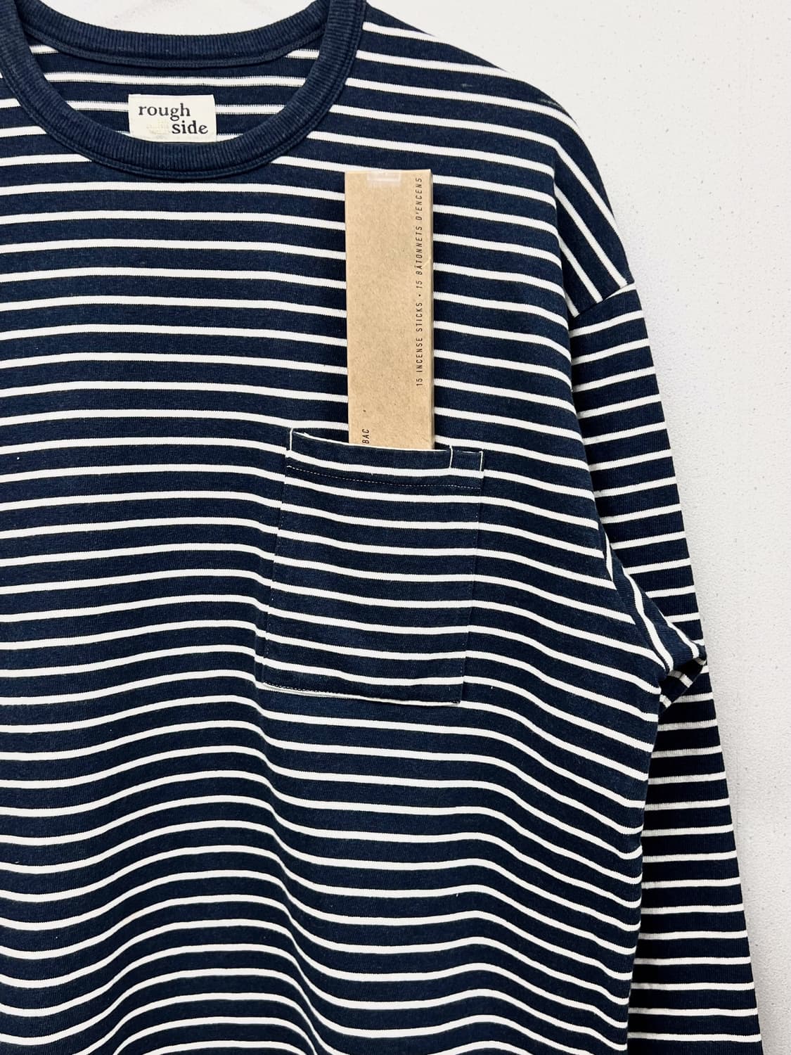 (KR/3) 러프사이드 스트라이프 롱슬리브 네이비 상품이미지3