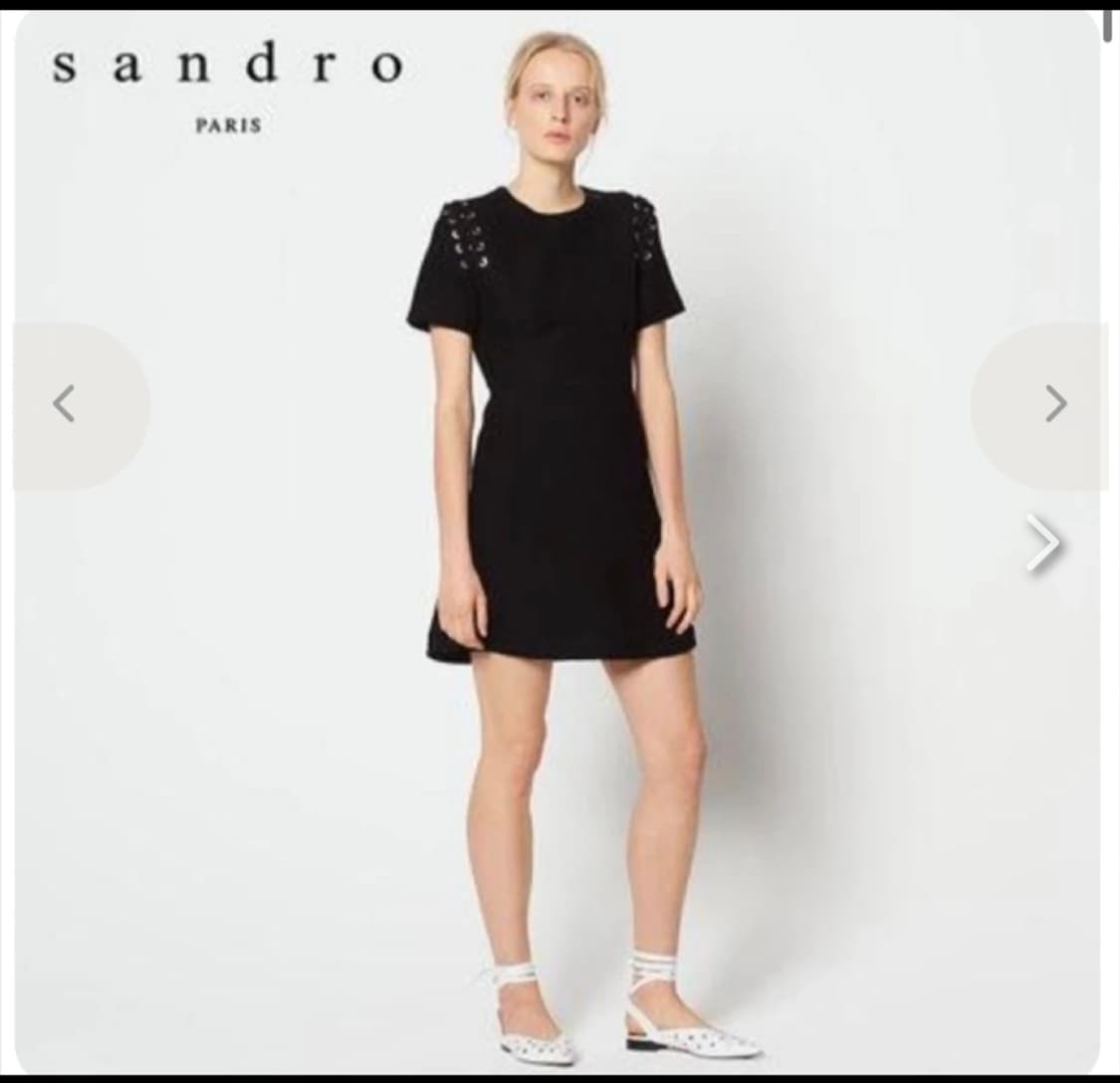 산드로 블랙 미니원피스 상품이미지2