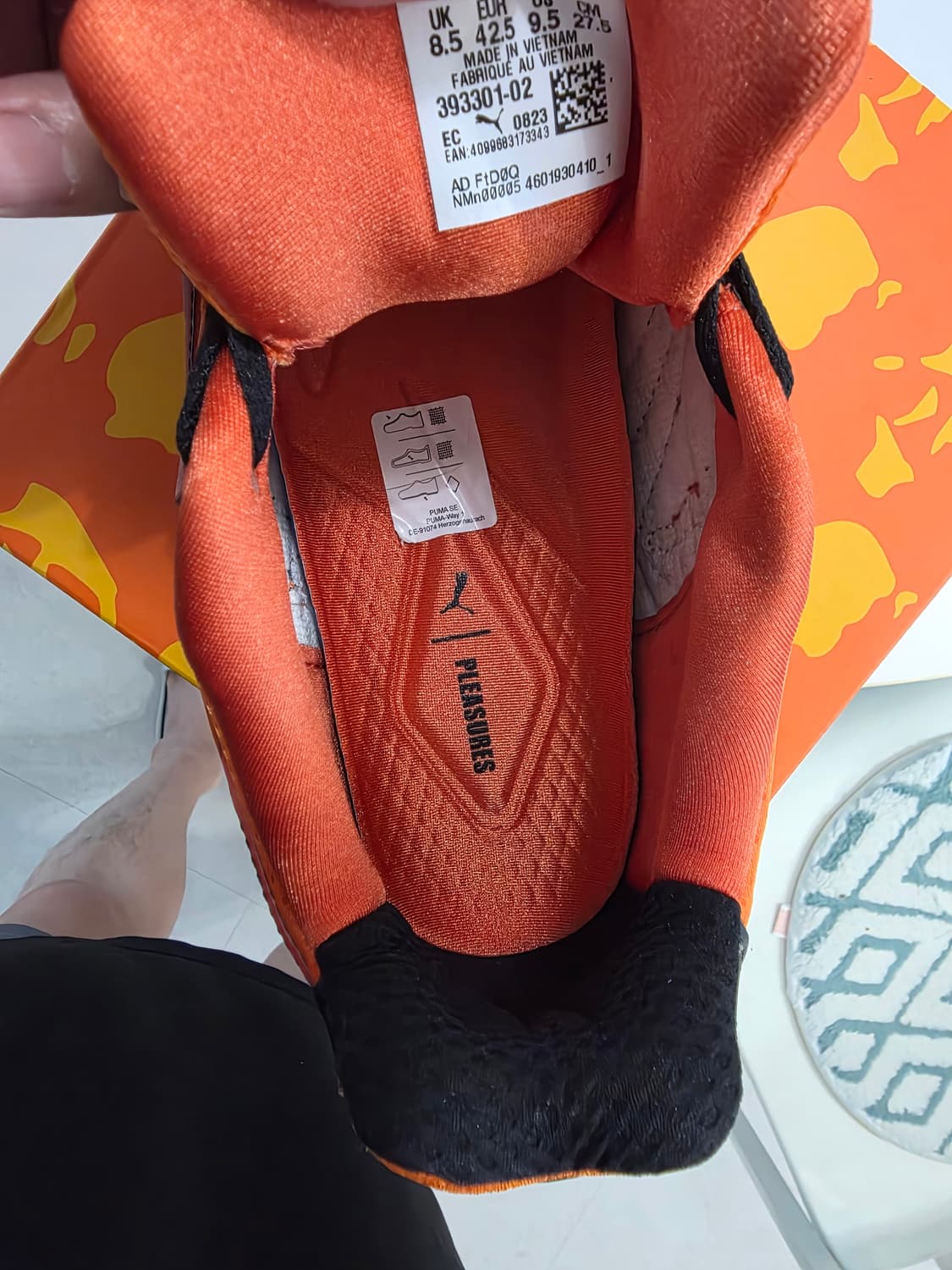 플레저스 x 푸마 벨로파시스 레이얼스 레드 오렌지 
275 상품이미지7