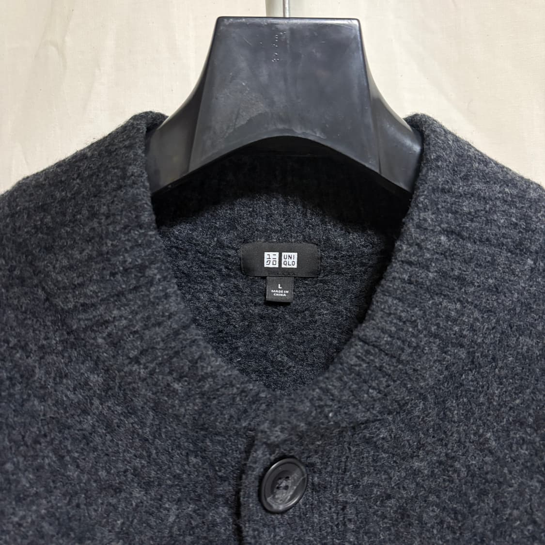 유니클로 수플레얀 가디건 / 다크그레이, L 상품이미지4