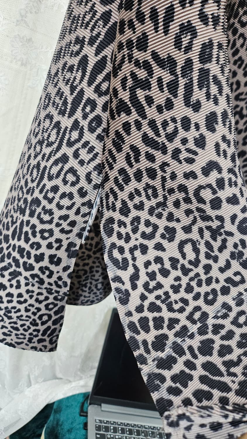 레오파드  플리츠 주름 가디건  상품이미지9