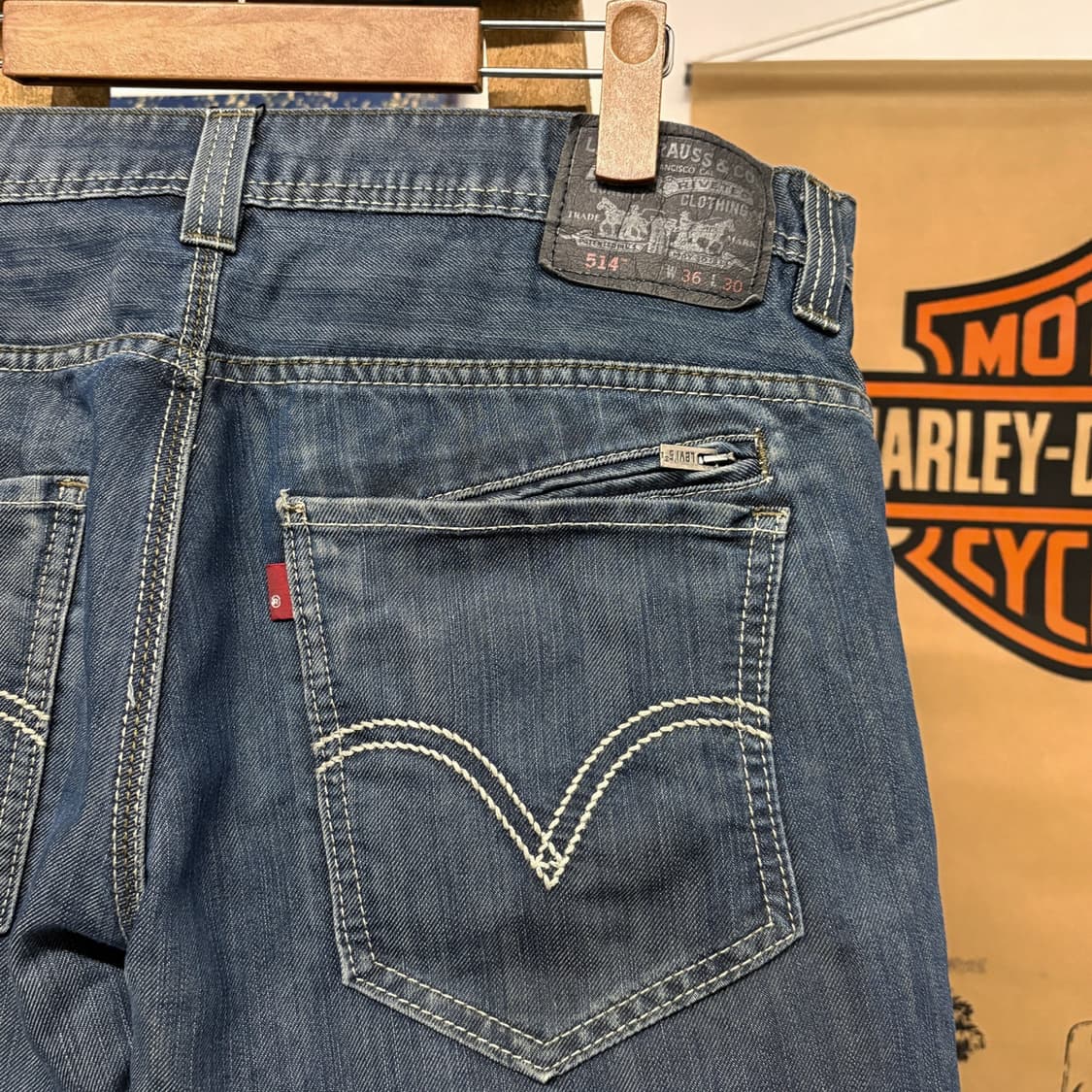 리바이스 514 워크웨어 페이딩 슬림 스트레이트 데님팬츠 N188 상품이미지6