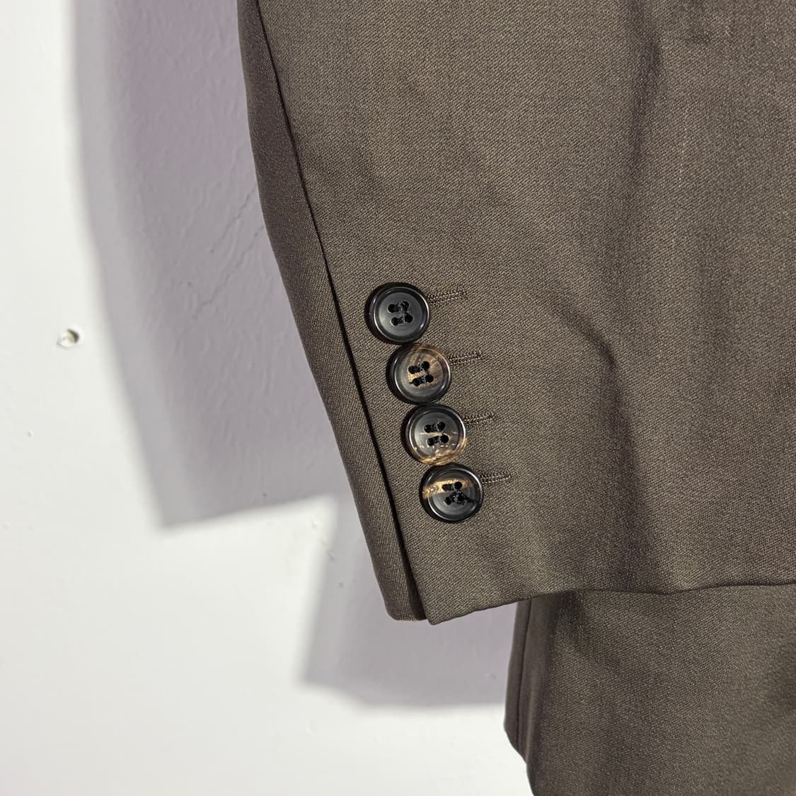 빈티지 더블 브레스티드 브라운 테일러드 자켓 상품이미지2