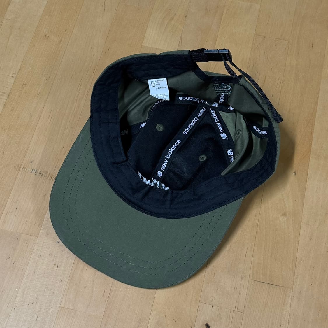 뉴발란스 패널 레터 볼캡 모자 카키 상품이미지4