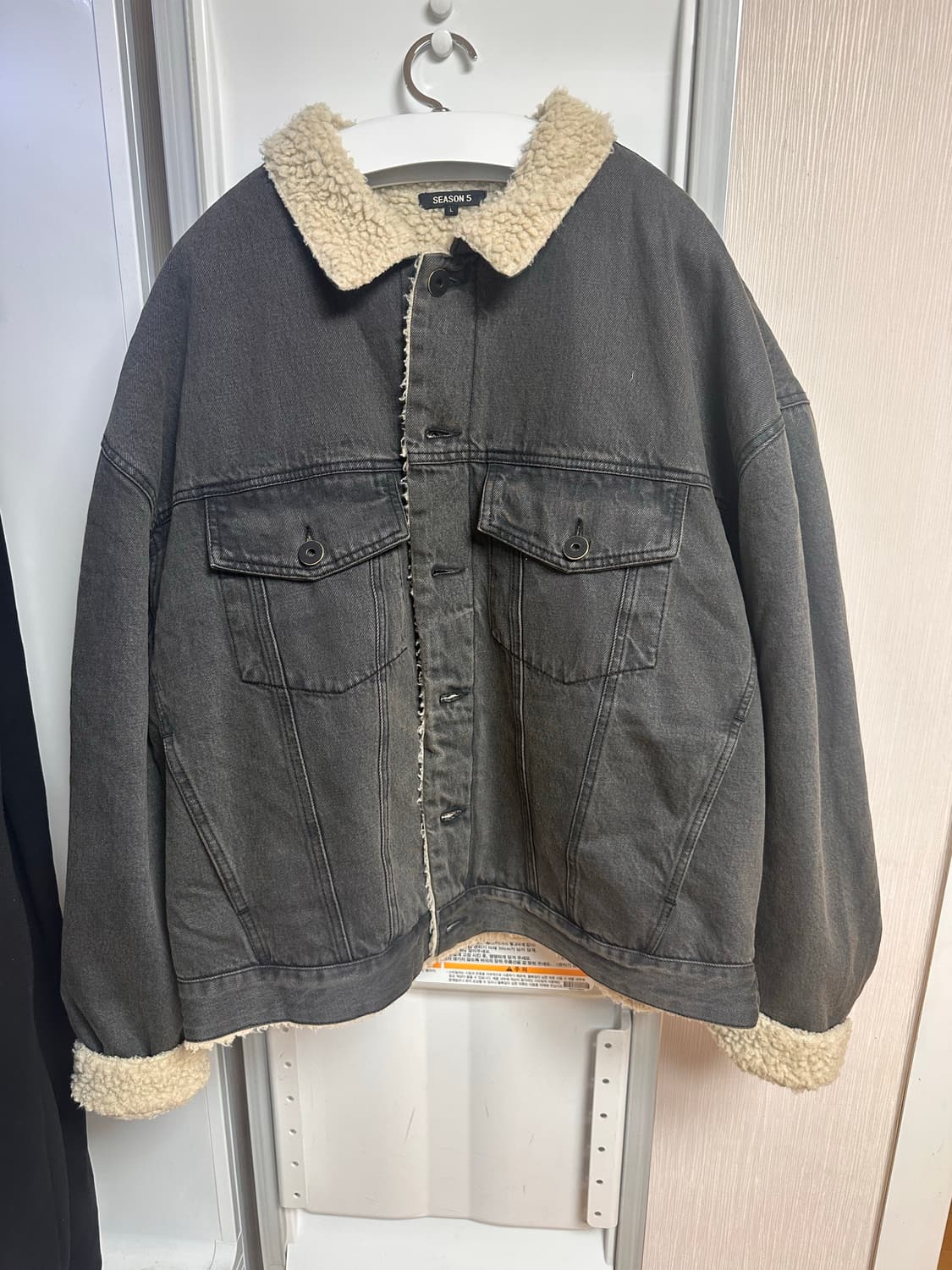 이지 시즌 5 쉐르파 데님 자켓 잉크 상품이미지1