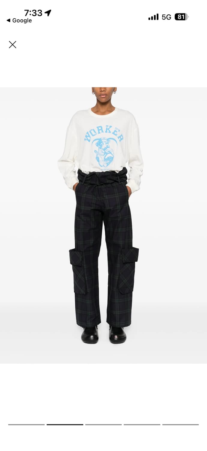 Open yy WAIST TARTAN CARGO 상품이미지2