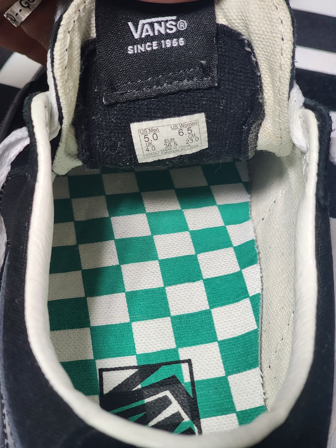 반스 마켓 스케이트 로우 블랙 230mm 상품이미지8