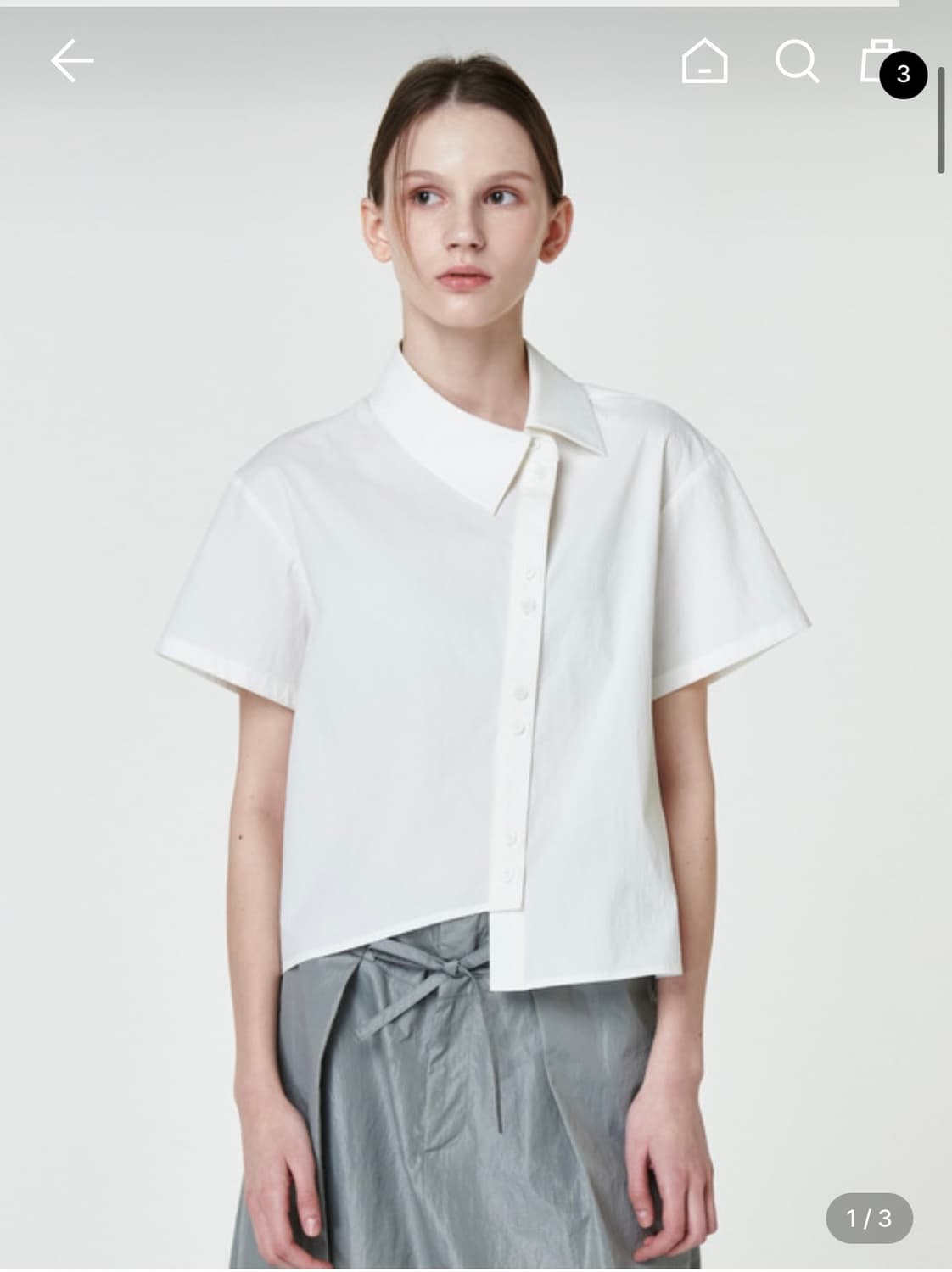 아코크 ACOC 다이애그널 버튼 셔츠 상품이미지1