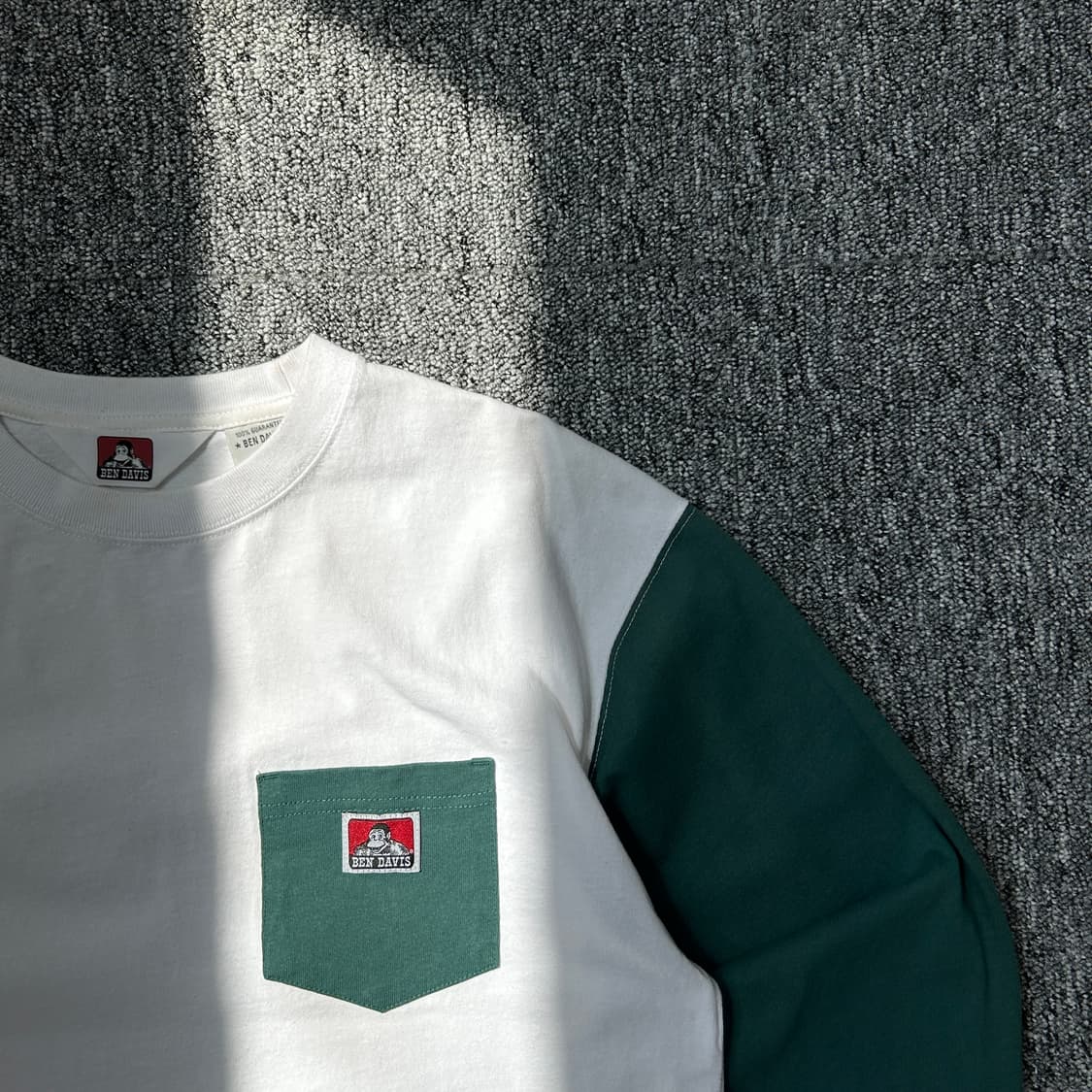 벤 데이비스 배색 포켓 롱슬리브 상품이미지2