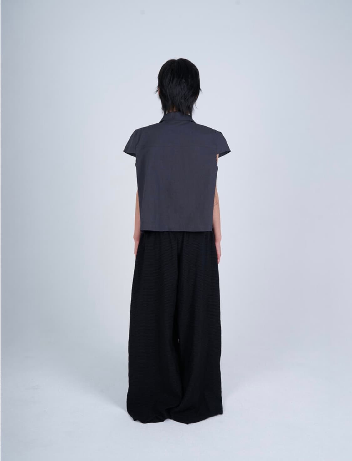 시오서울 banding stripe pants(black) 상품이미지4