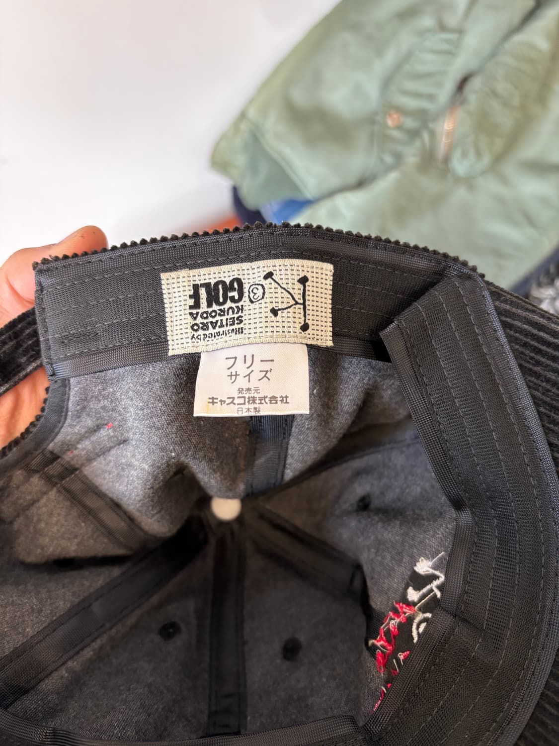 JPN K3 GOLF 자수 코듀로이 캡 상품이미지6