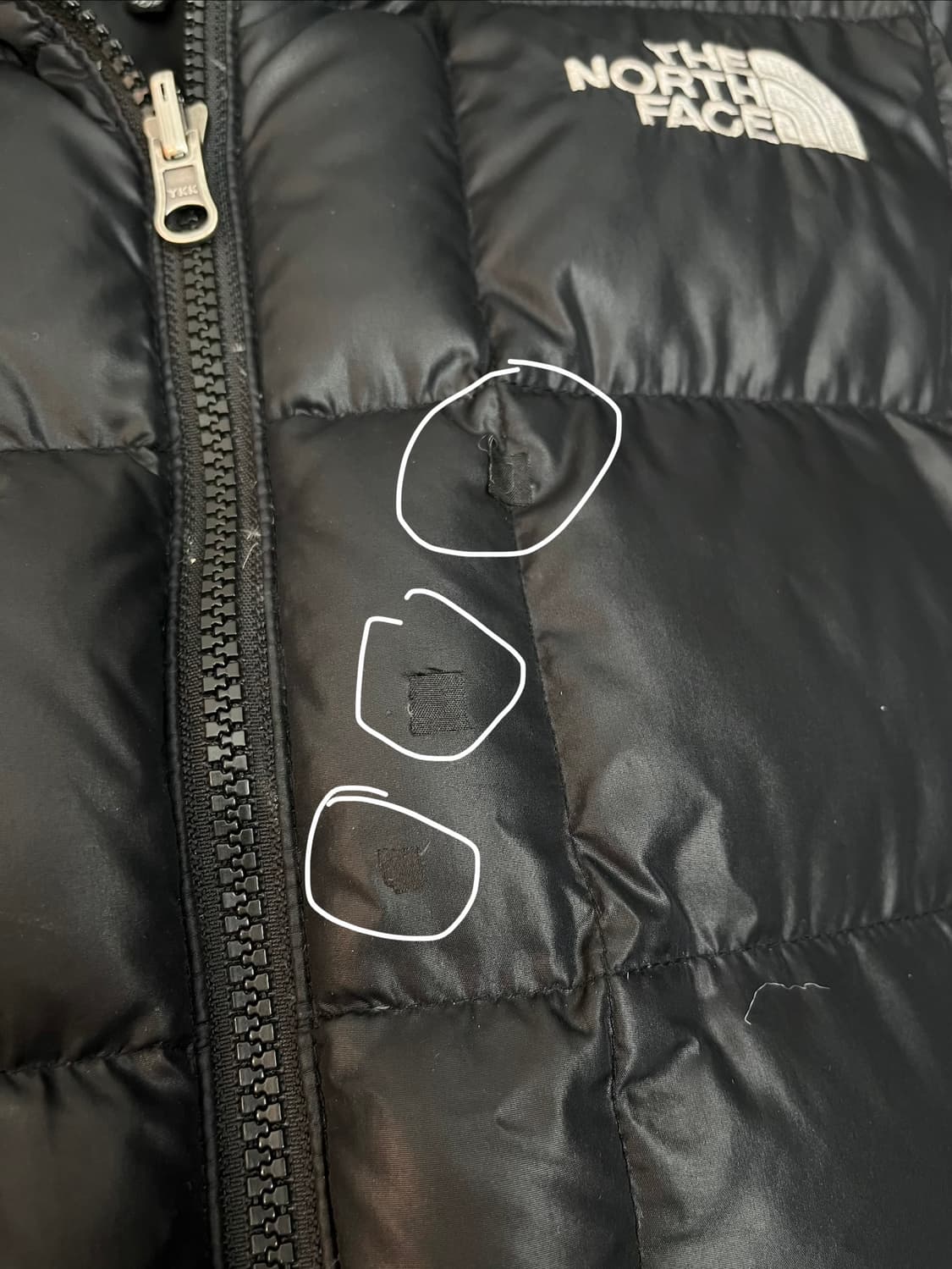 노스페이스 600 퀄팅 패딩 블랙 [XL] 상품이미지7